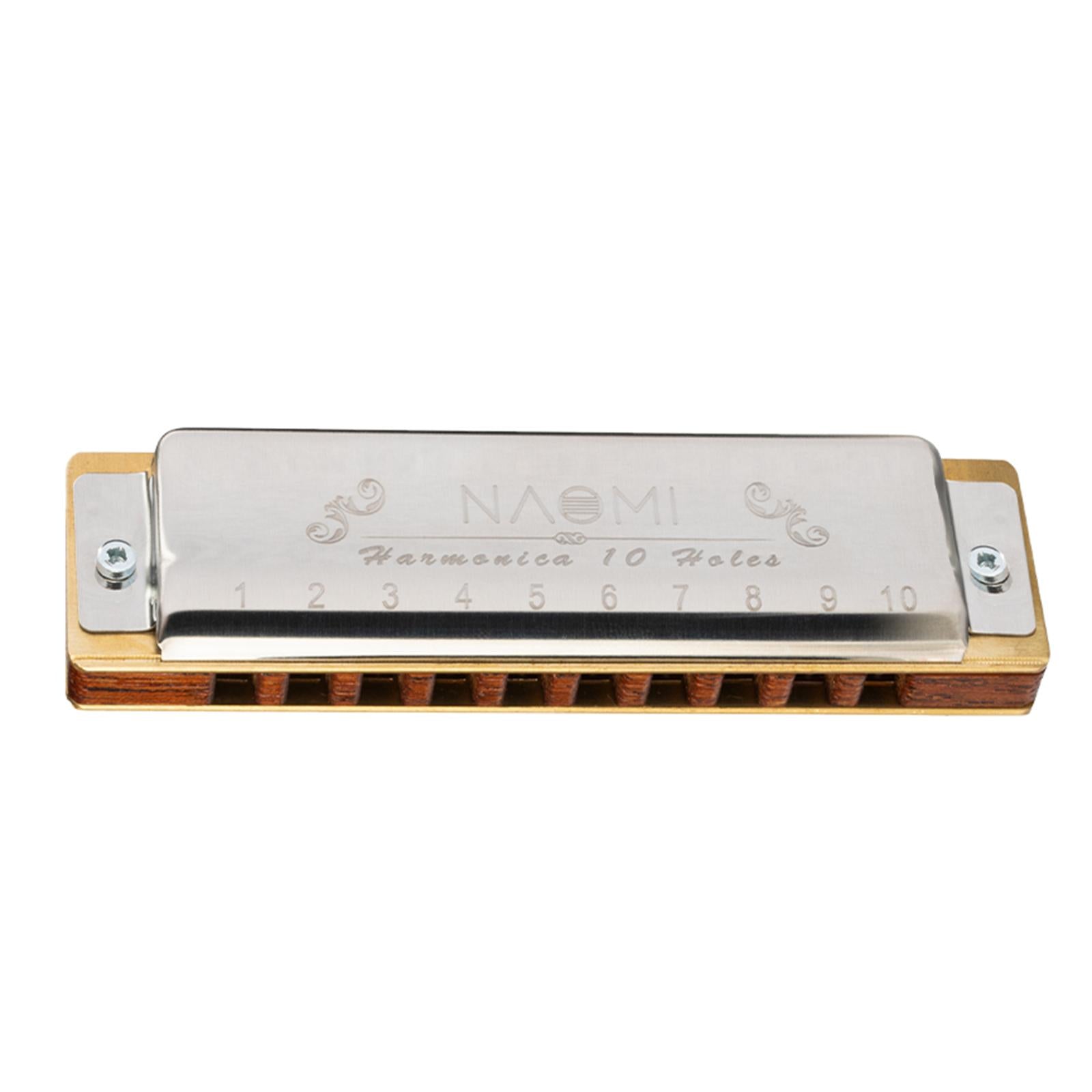 10 Holes Harmonica Mouth Organ for Musicians Professionals Holiday Gifts