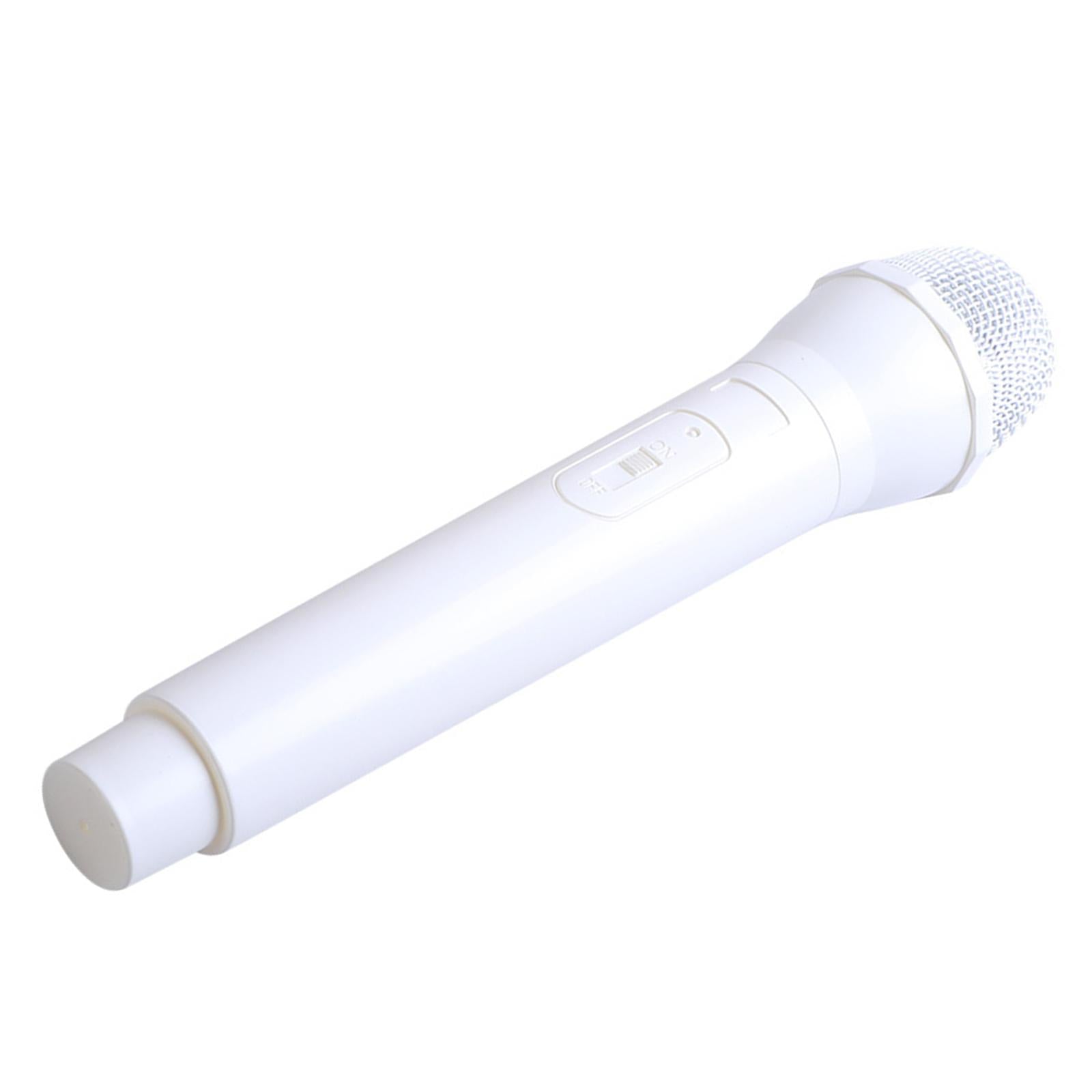 Simulated Kids Microphone Toy Pretend Play Mics for Girls Boys Chldren White