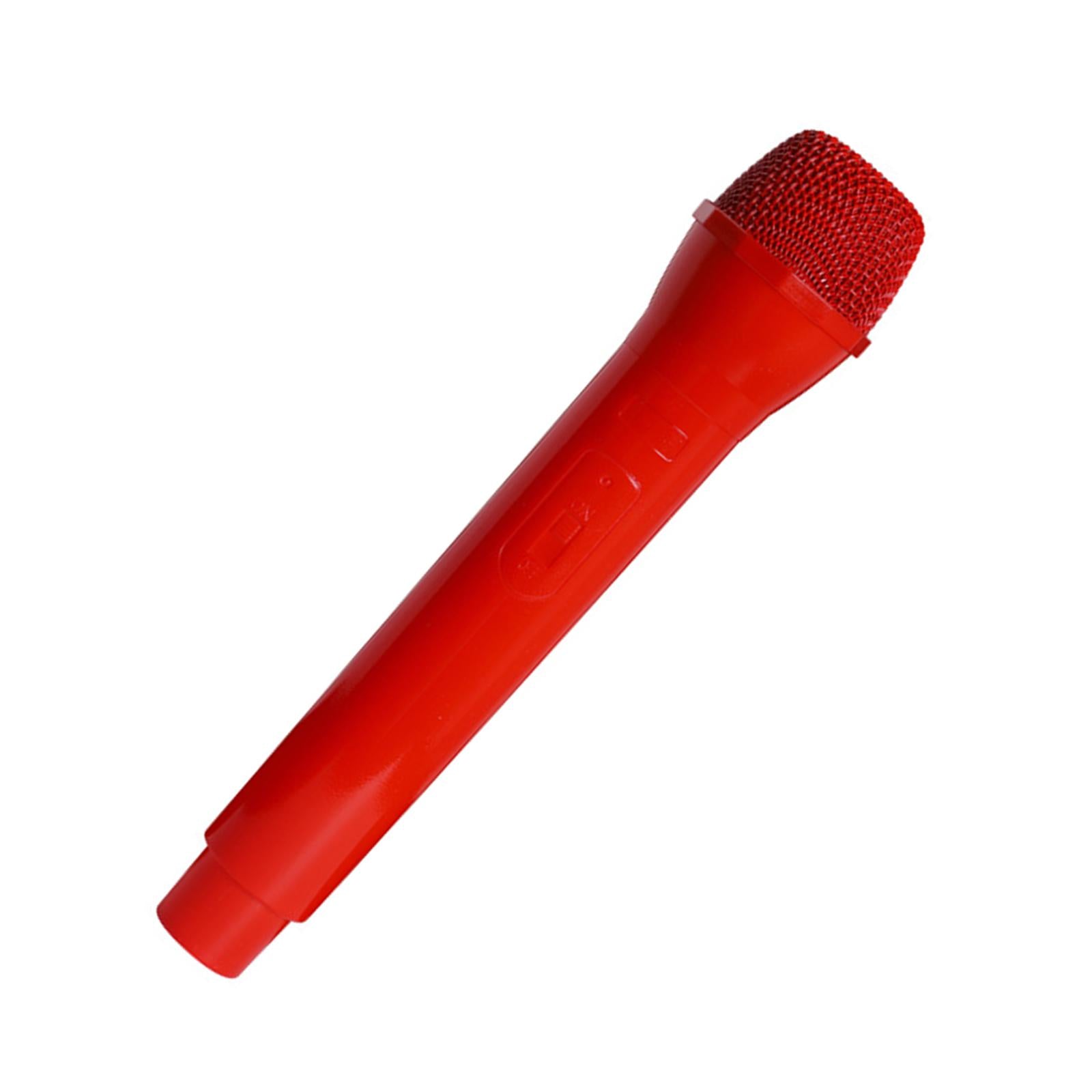 Simulated Kids Microphone Toy Pretend Play Mics for Girls Boys Chldren Red