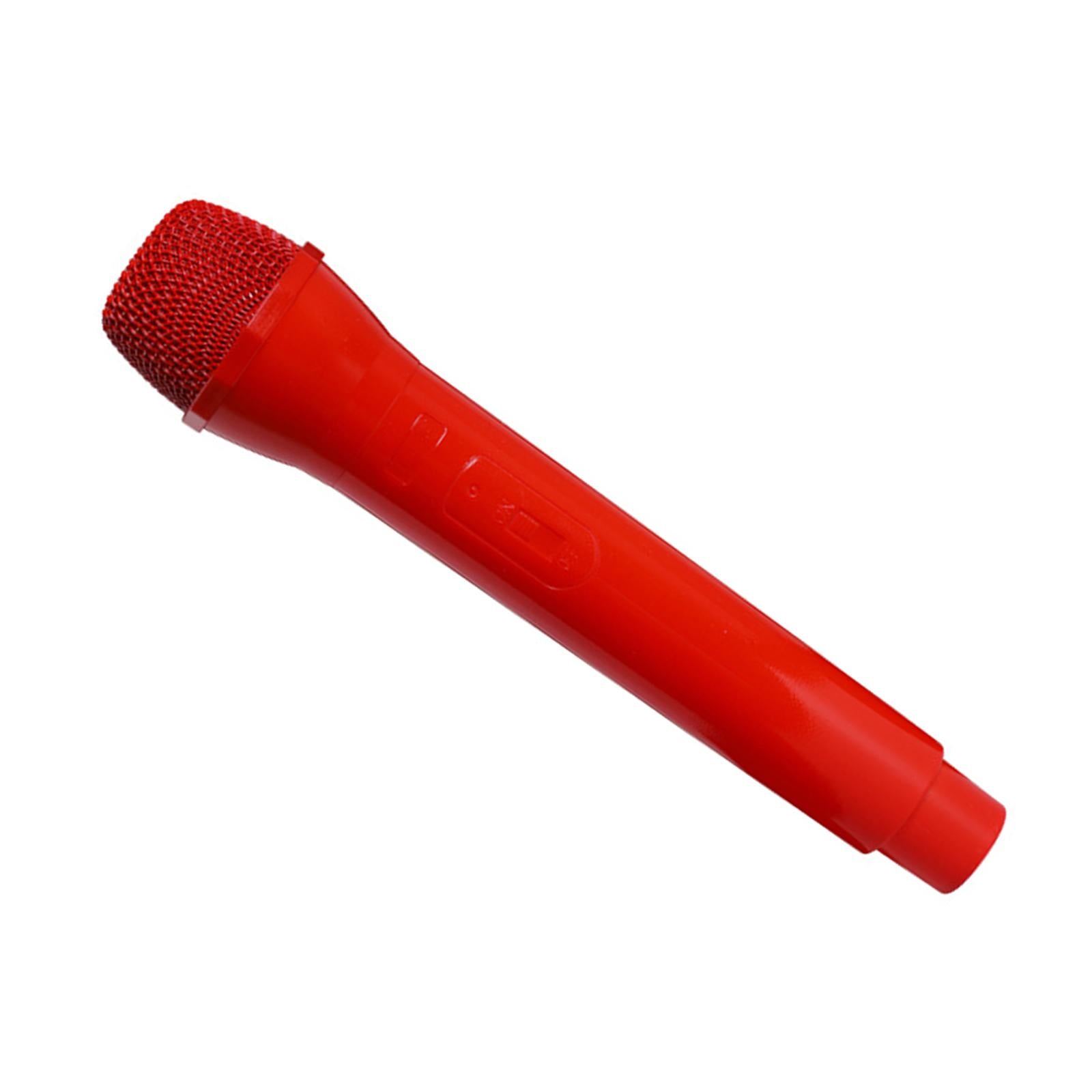 Simulated Kids Microphone Toy Pretend Play Mics for Girls Boys Chldren Red