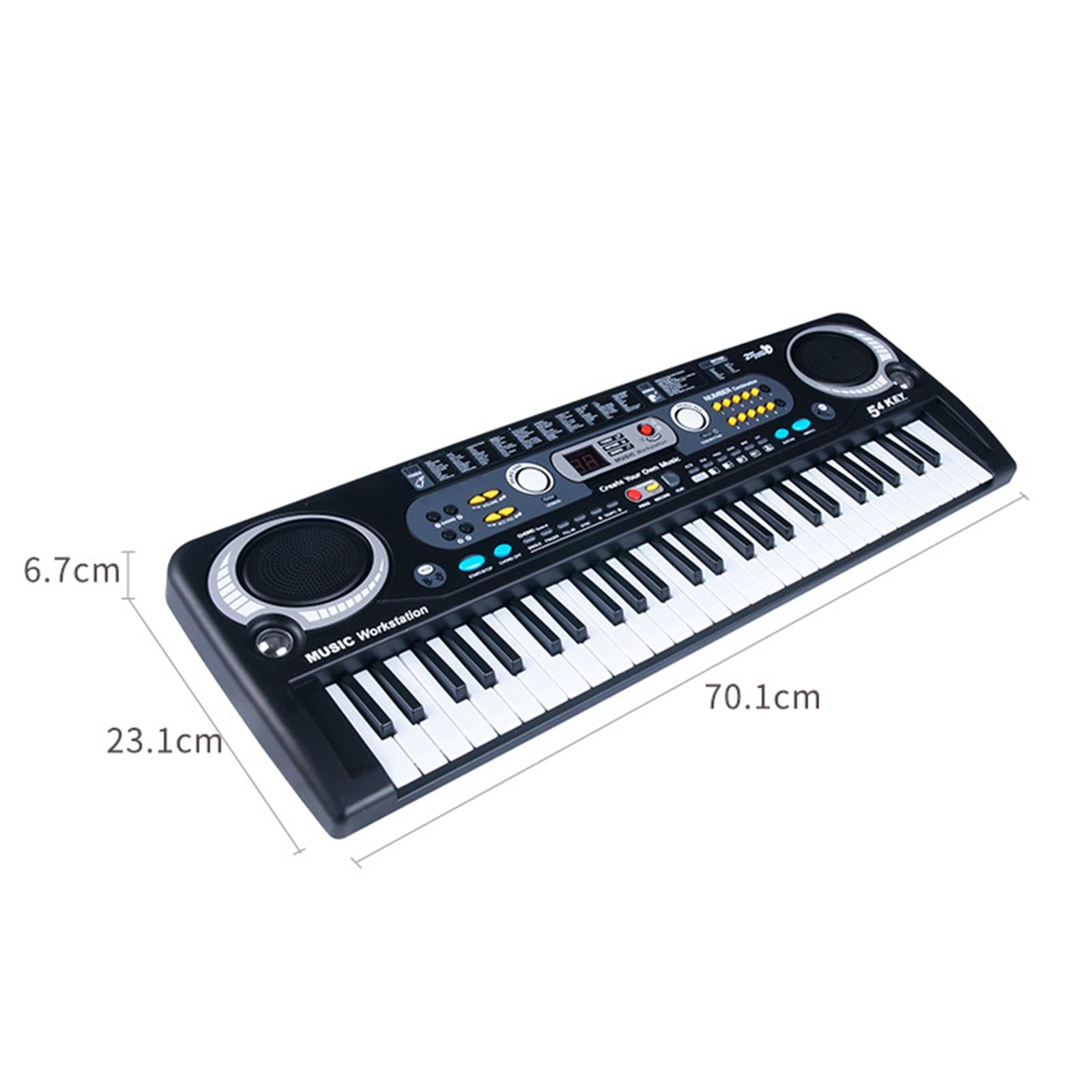 Electronic Piano 54 Key with LED Screen for Educational Musical Toy Beginner USB Cable