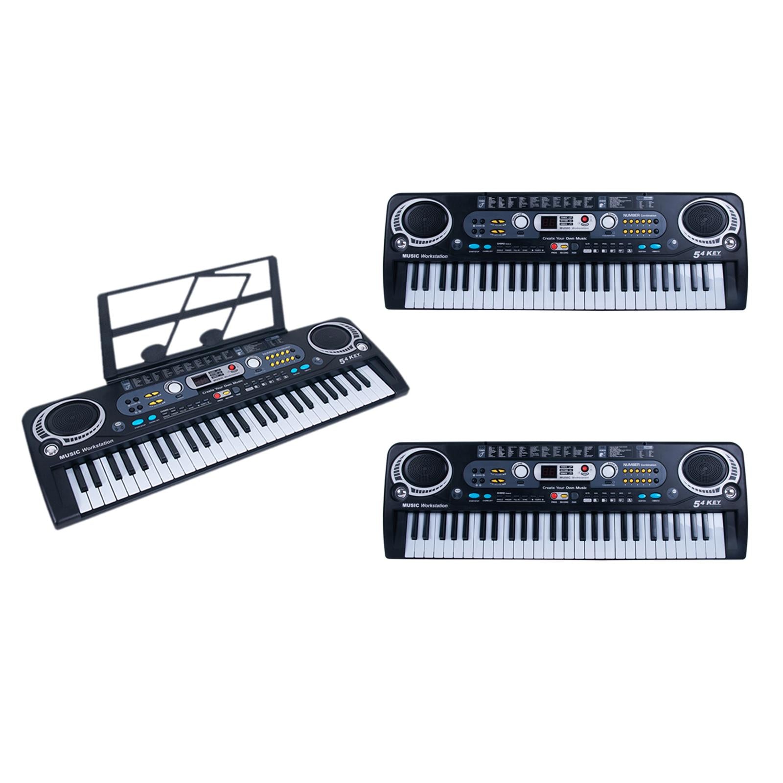 Electronic Piano 54 Key with LED Screen for Educational Musical Toy Beginner USB Cable