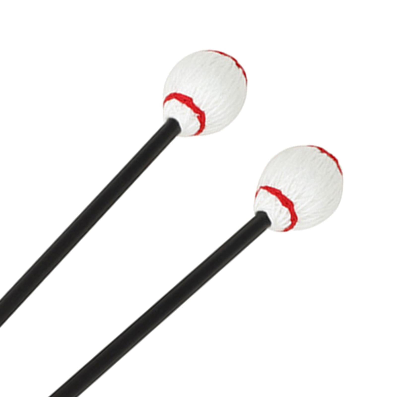 Marimba Mallets Mallet Sticks for Instrument Accessories Wood Block Chime White