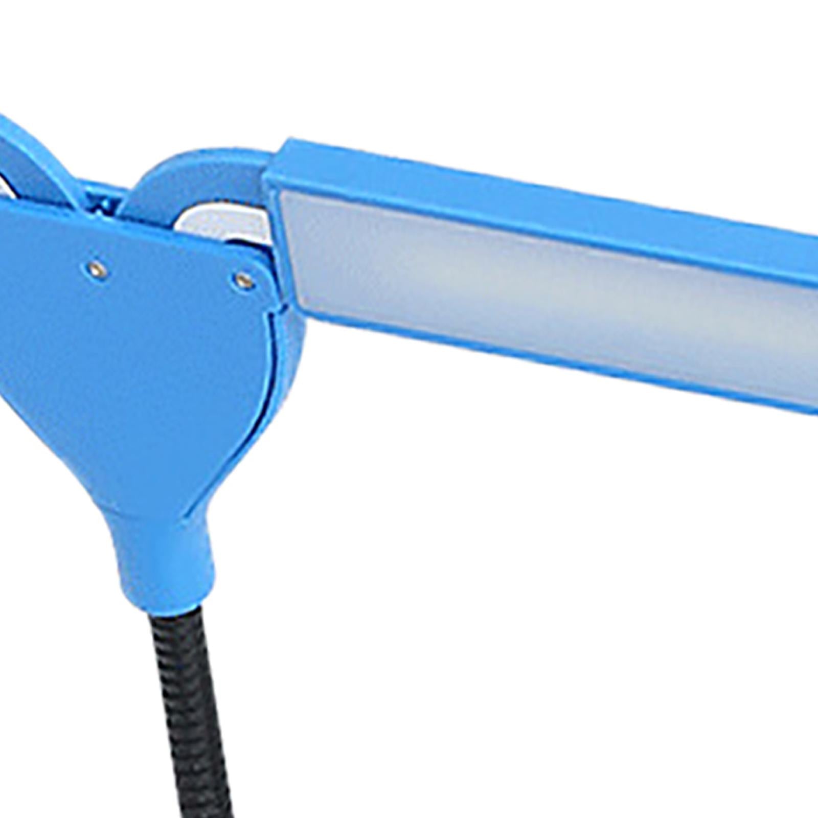 Music Stand Light Gooseneck Lamp for Piano Headboard Table Battery Blue