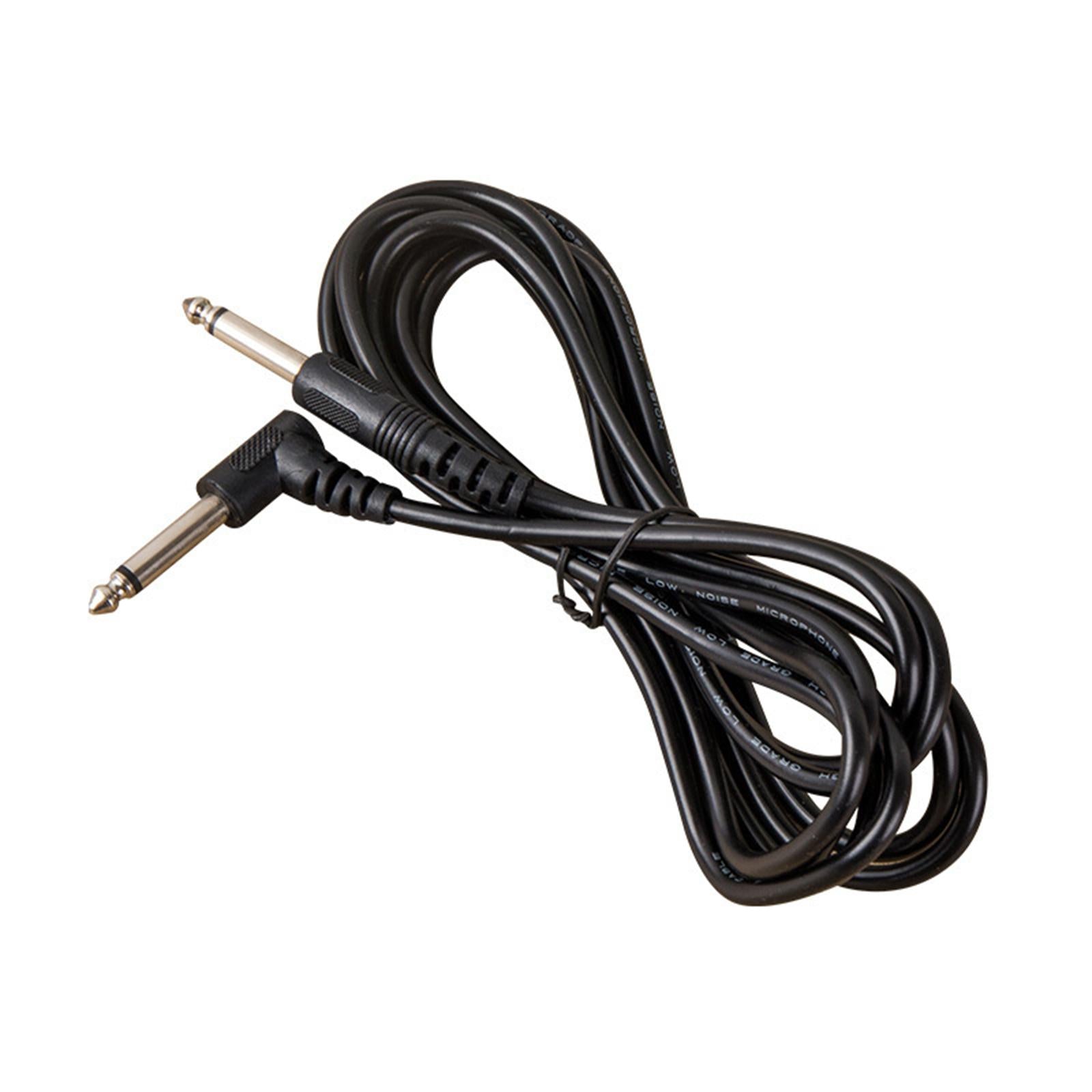 3M Bass Amp Guitar Cord 1/4 Right Angle to Straight for Audio Amplifier"