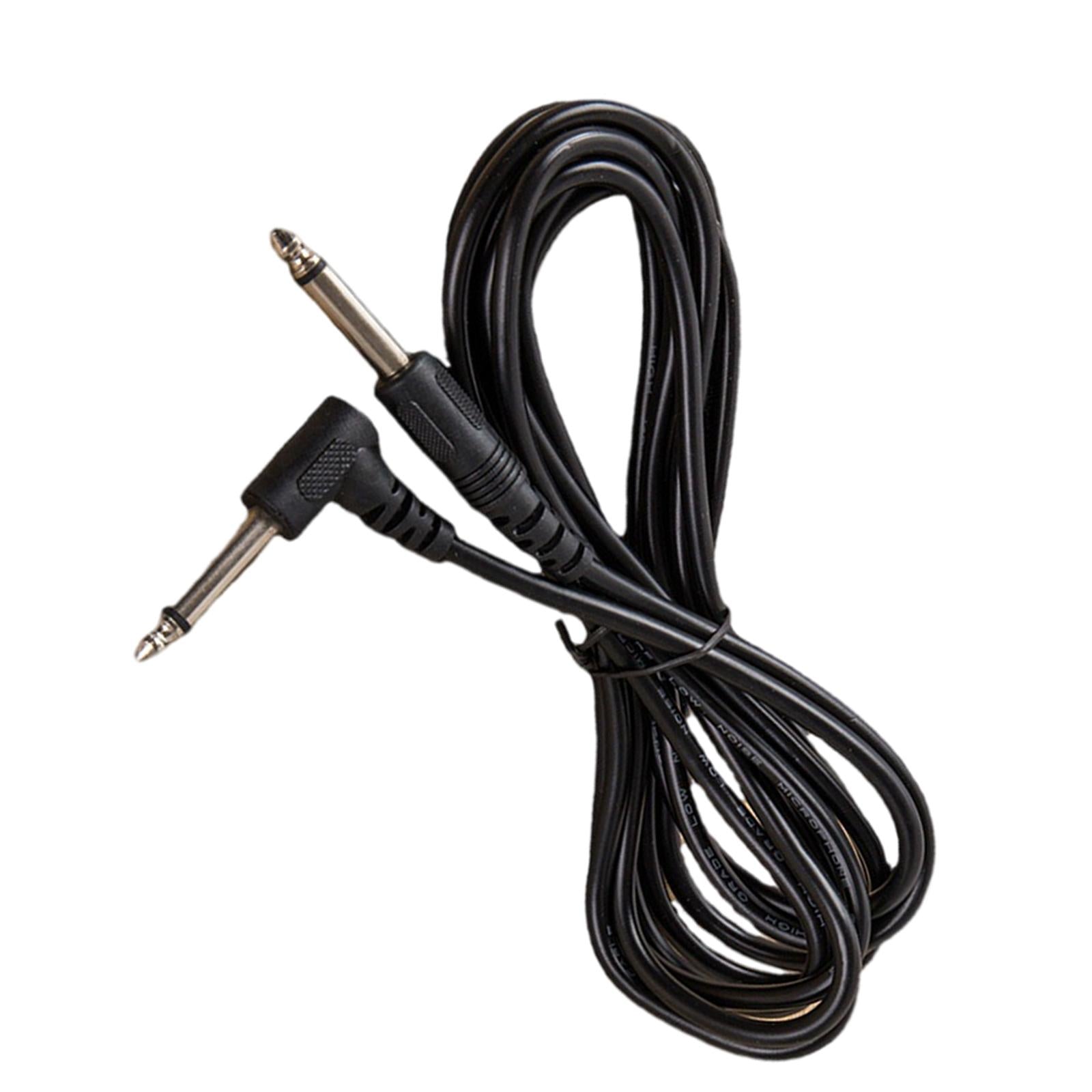 3M Bass Amp Guitar Cord 1/4 Right Angle to Straight for Audio Amplifier"