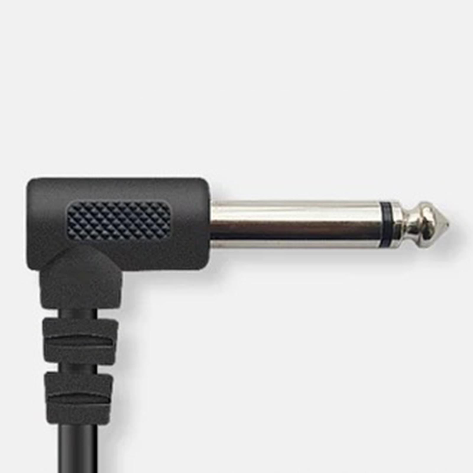 3M Bass Amp Guitar Cord 1/4 Right Angle to Straight for Audio Amplifier"