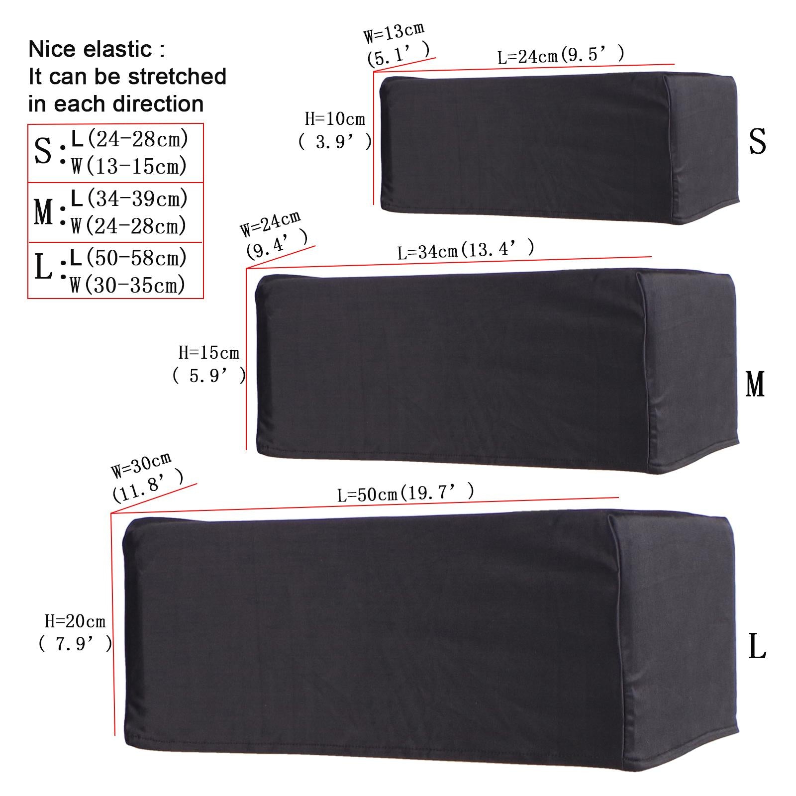 Outdoor Speaker Covers Stretched Waterproof UV Resistant for Home Audio M 34x24x15cm