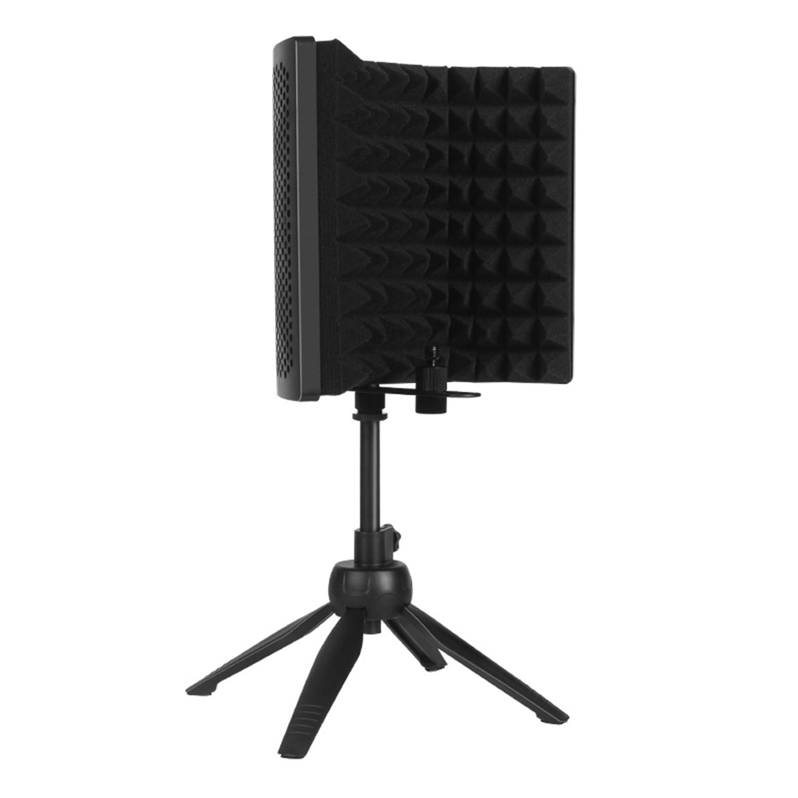 Microphone Isolation Shield, 3-Panel Mic Sound Absorbing Foam Recording Without stand