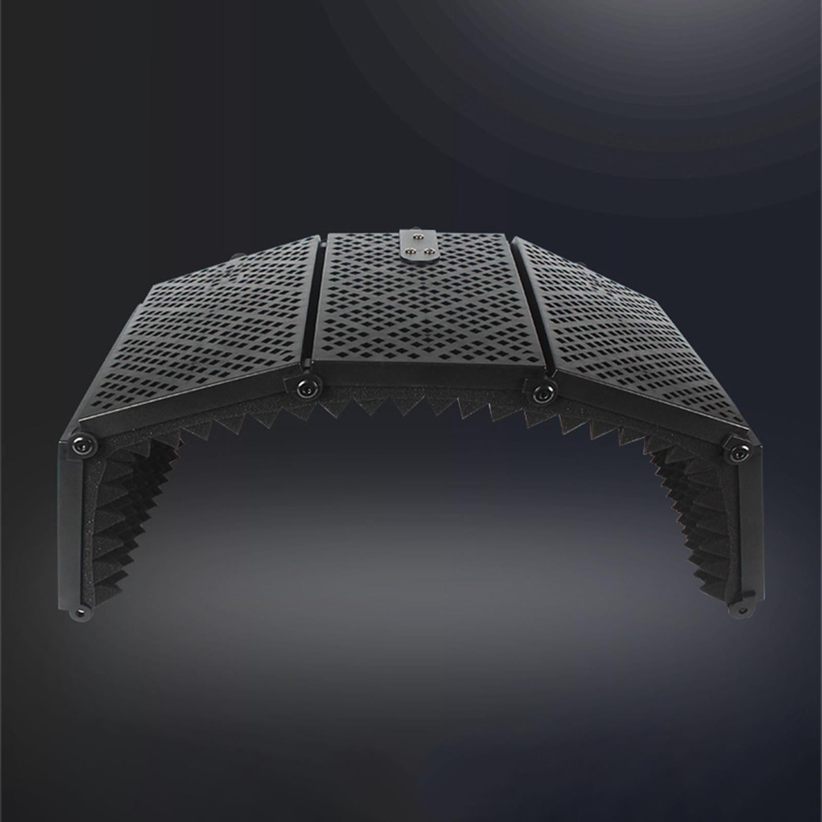 Studio Microphone Isolation Shield Mic Sound Absorbing Foam for Vocals 5 Panels