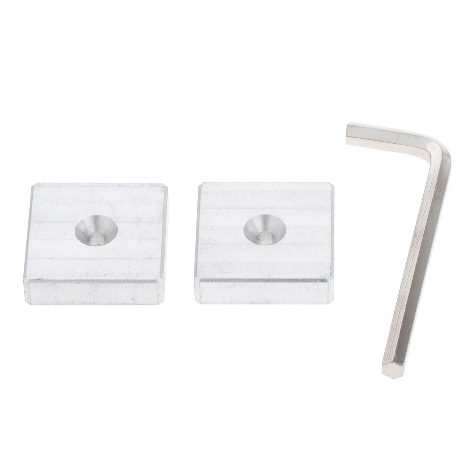 Luthier Tools Aluminum Alloy Guitar Bridge Clamp Guitar Fixture Clip Silver