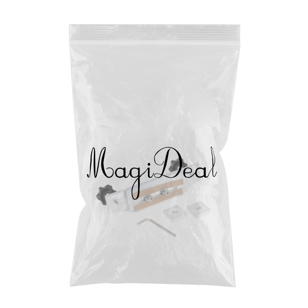 Luthier Tools Aluminum Alloy Guitar Bridge Clamp Guitar Fixture Clip Silver