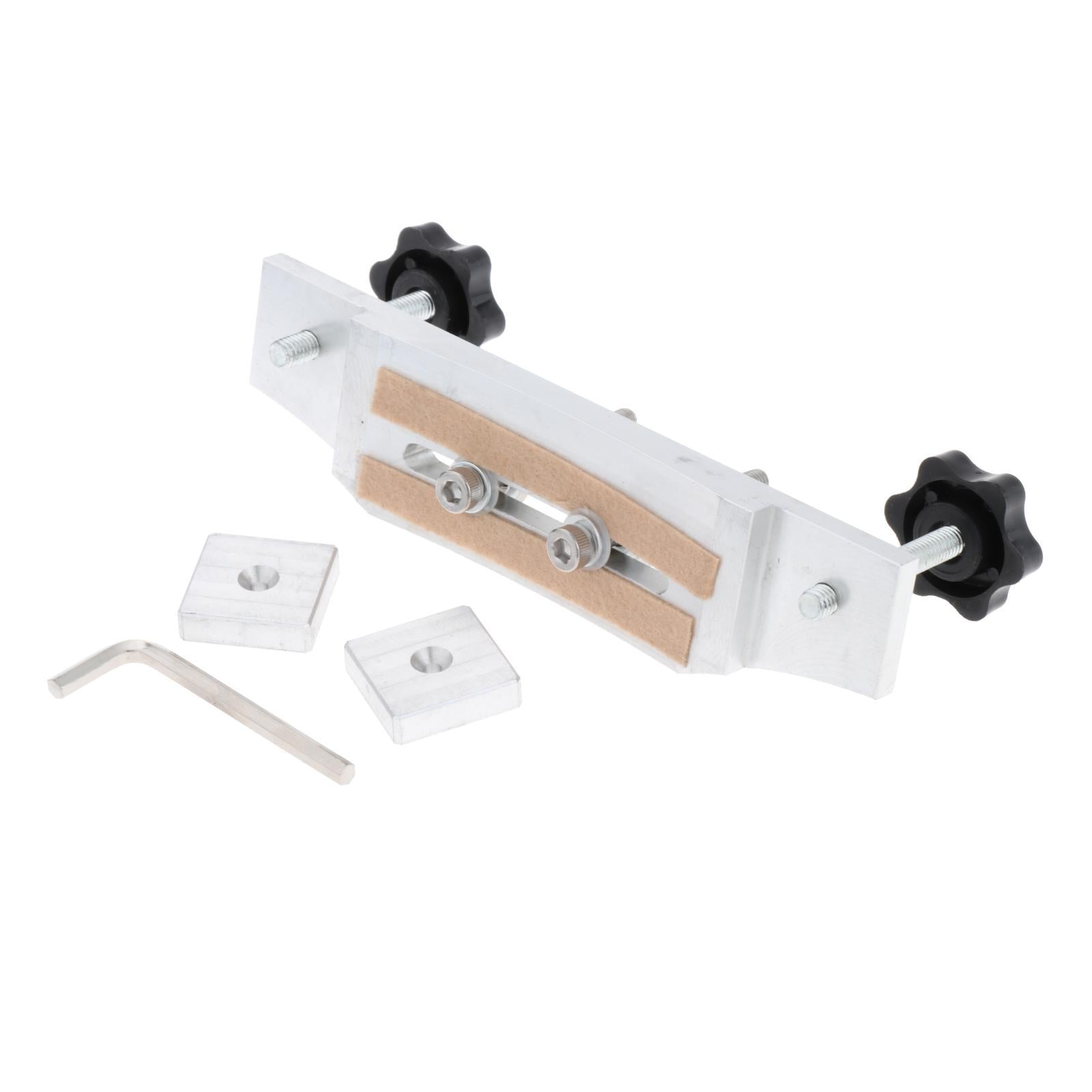 Luthier Tools Aluminum Alloy Guitar Bridge Clamp Guitar Fixture Clip Silver