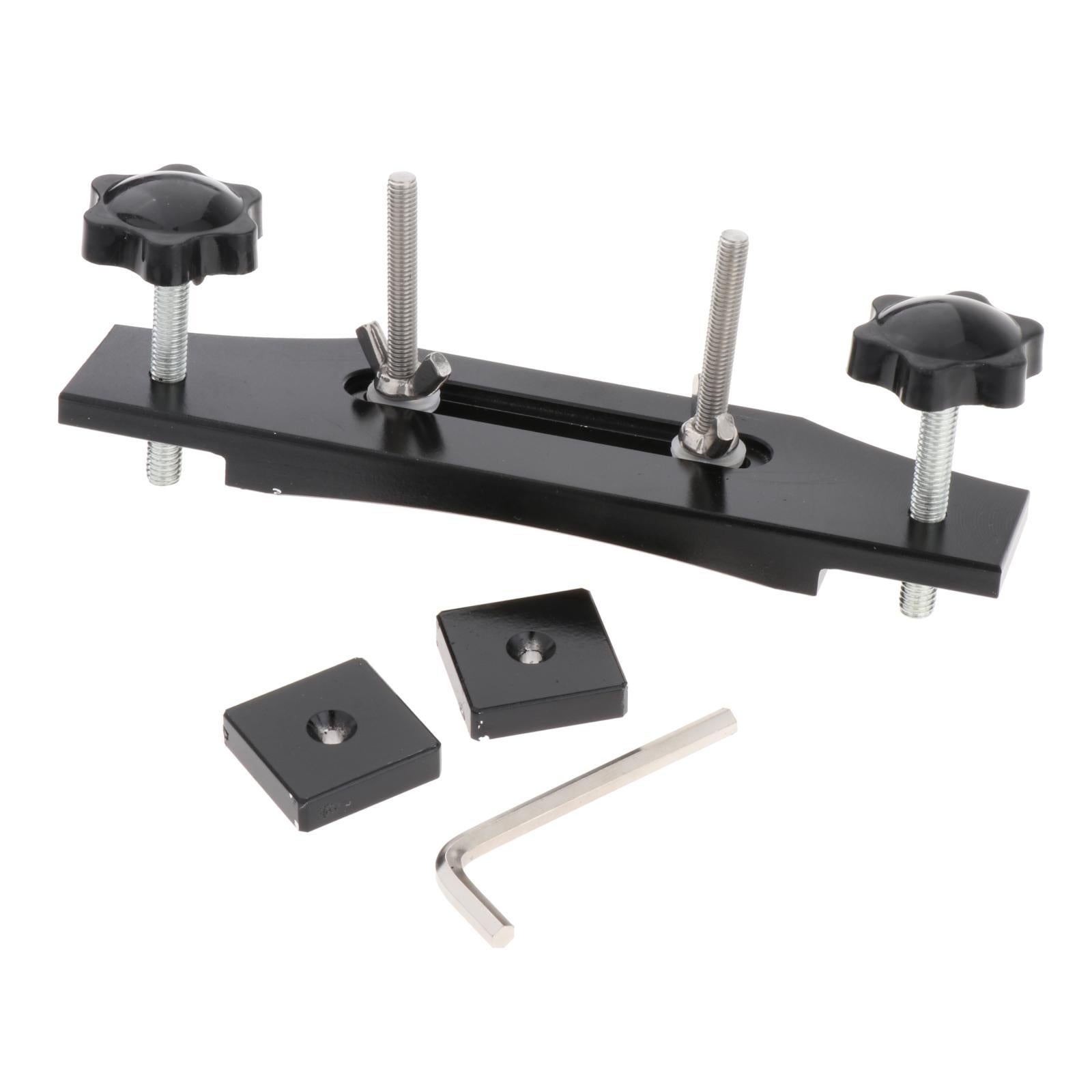 Luthier Tools Aluminum Alloy Guitar Bridge Clamp Guitar Fixture Clip Black