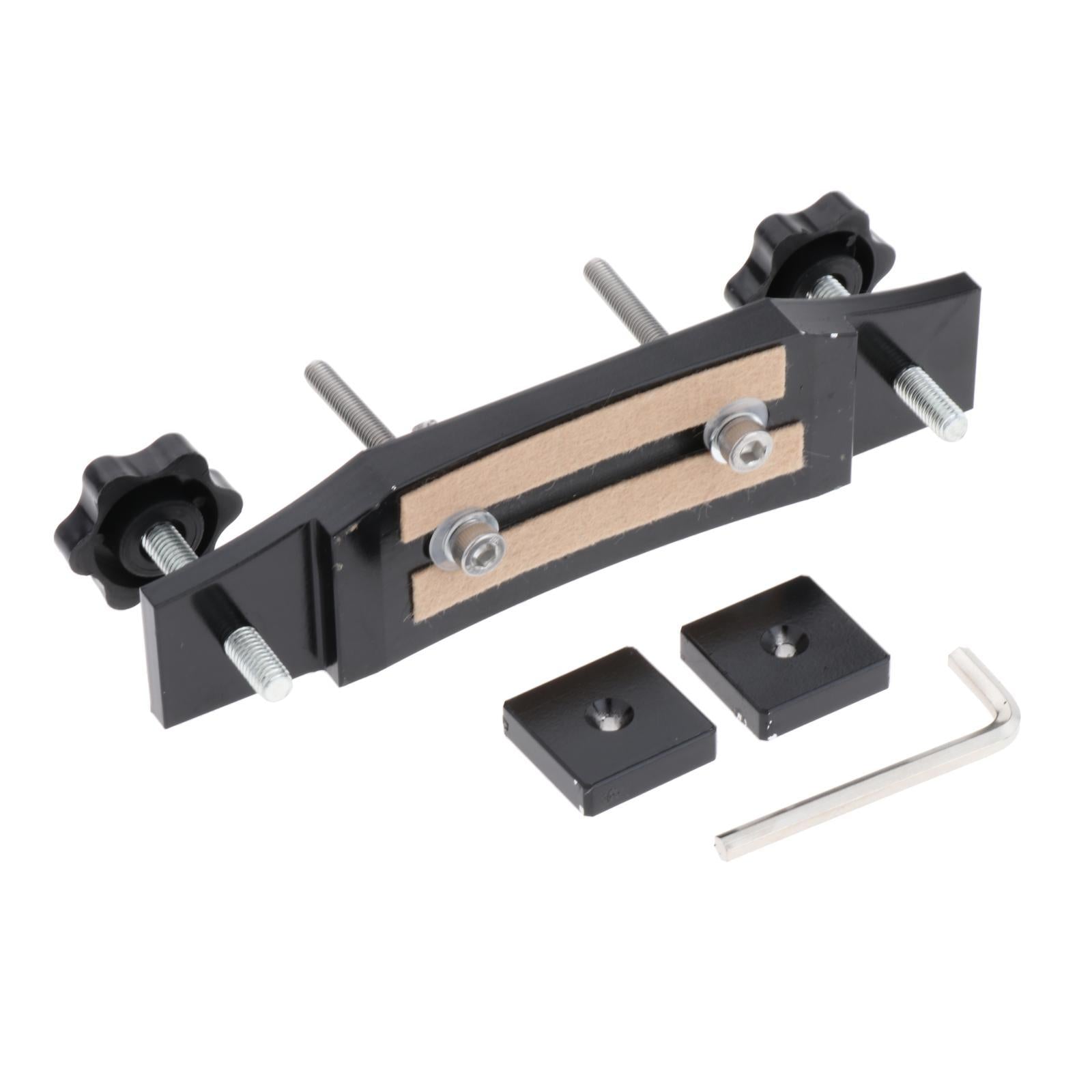 Luthier Tools Aluminum Alloy Guitar Bridge Clamp Guitar Fixture Clip Black