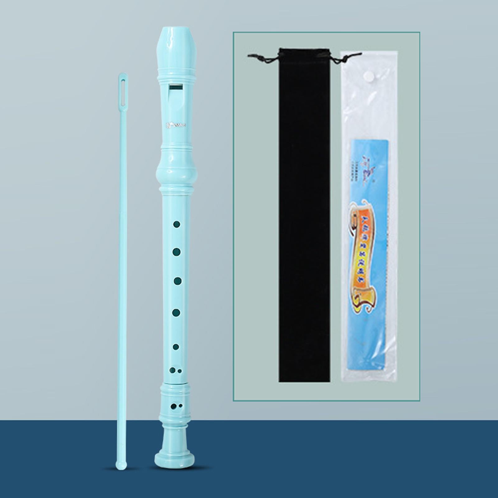 German Style Soprano Recorder Musical Instrument Gifts Blue 8 Hole