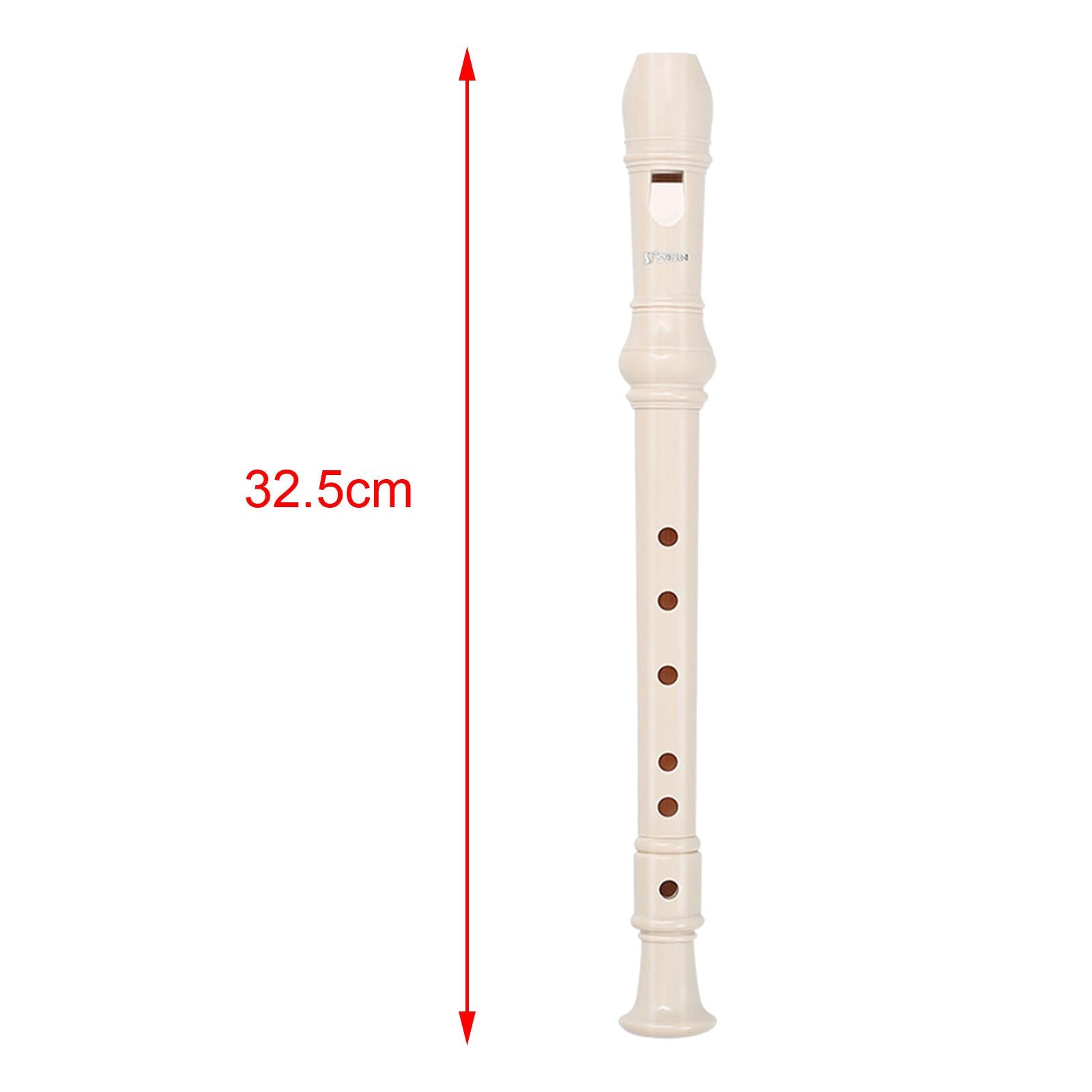 German Style Soprano Recorder Musical Instrument Gifts White 6 Hole