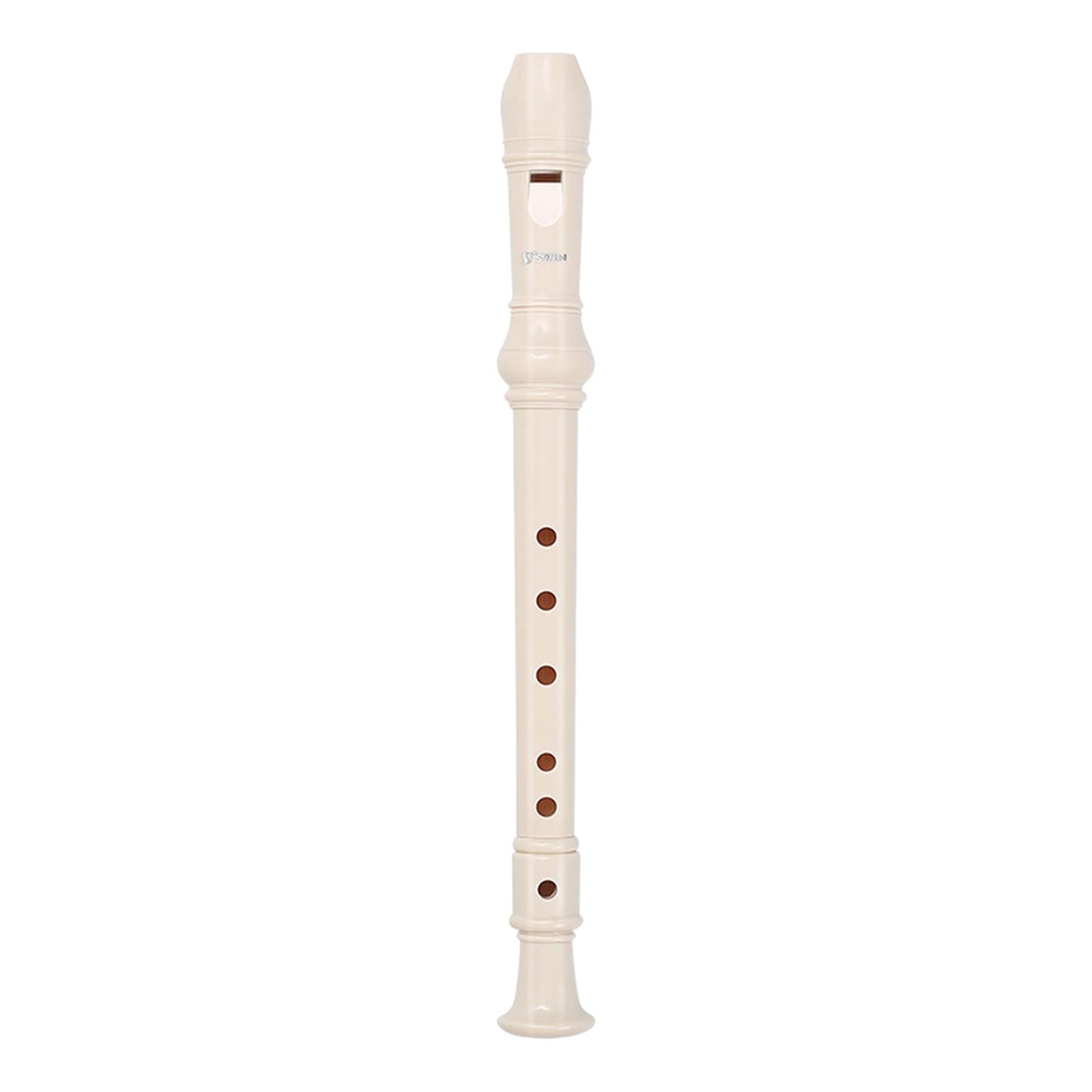 German Style Soprano Recorder Musical Instrument Gifts White 6 Hole
