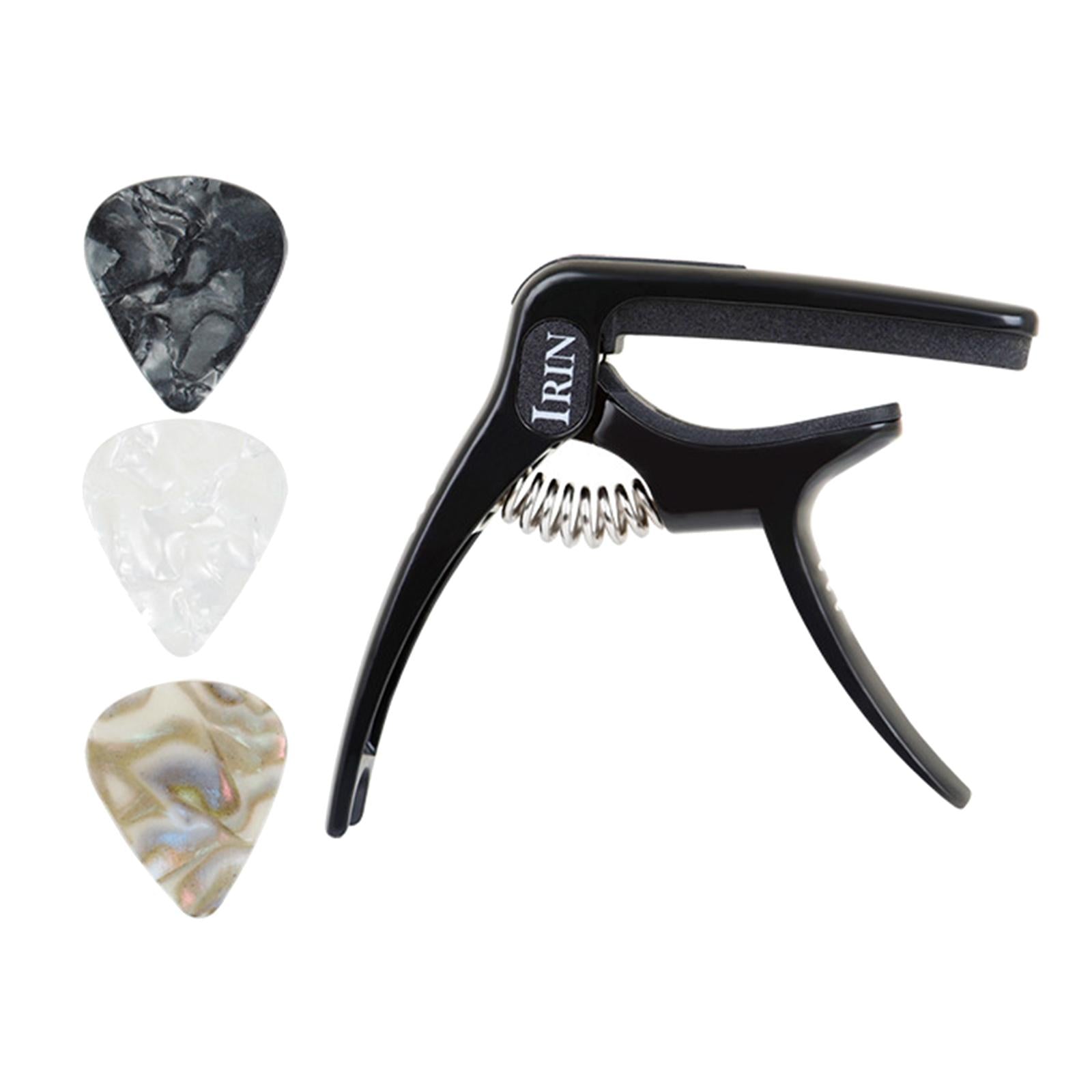 Professional Guitar Capo with 3 Picks for Banjo Mandolin Musical Instruments