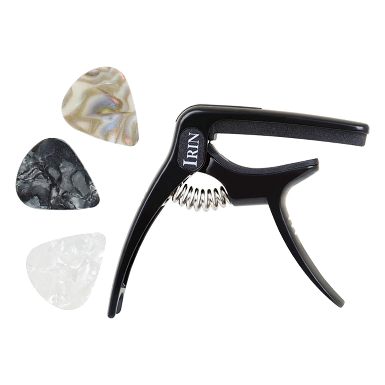 Professional Guitar Capo with 3 Picks for Banjo Mandolin Musical Instruments