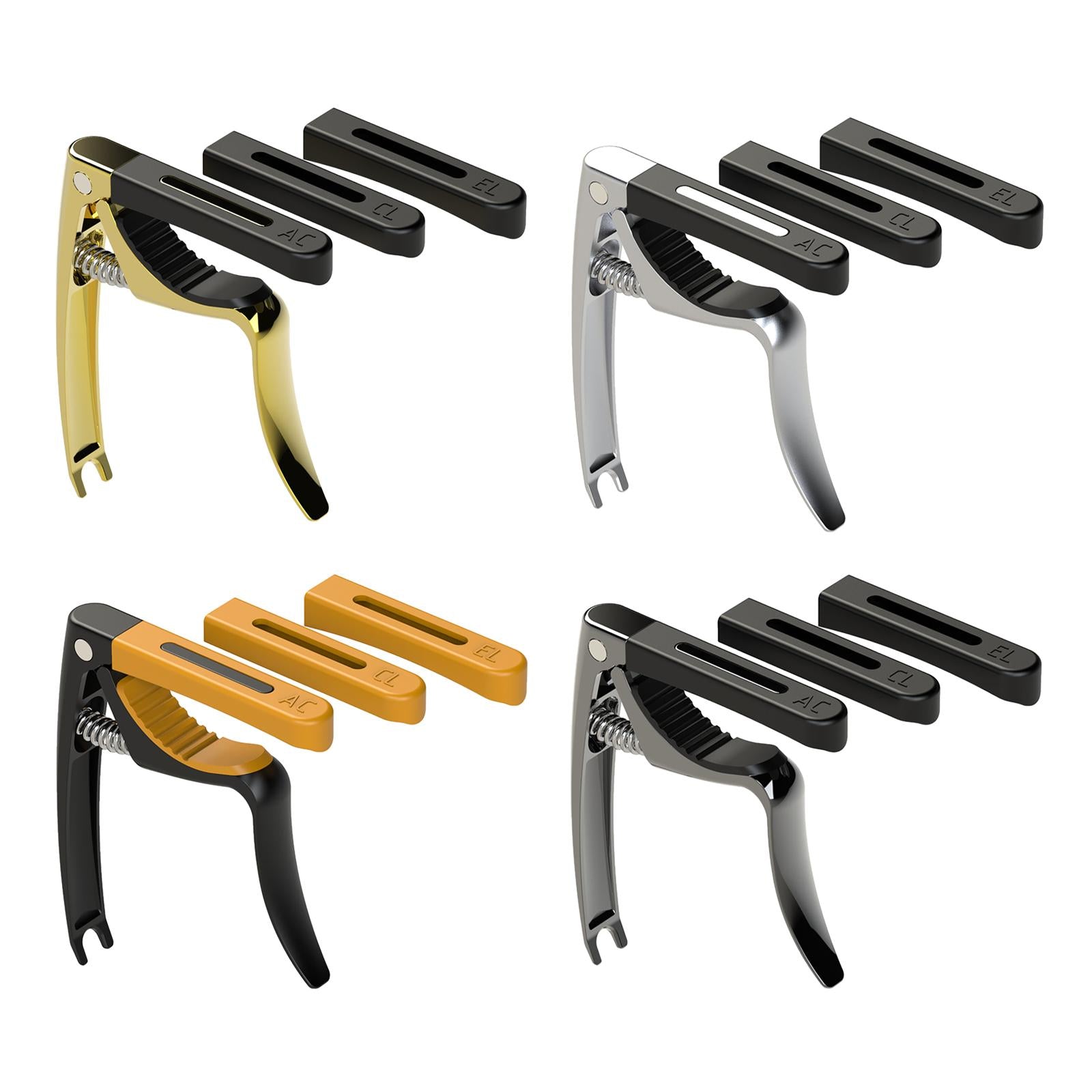 Guitar Capo Zinc Alloy for Acoustic Classic and Electric Guitars Gold