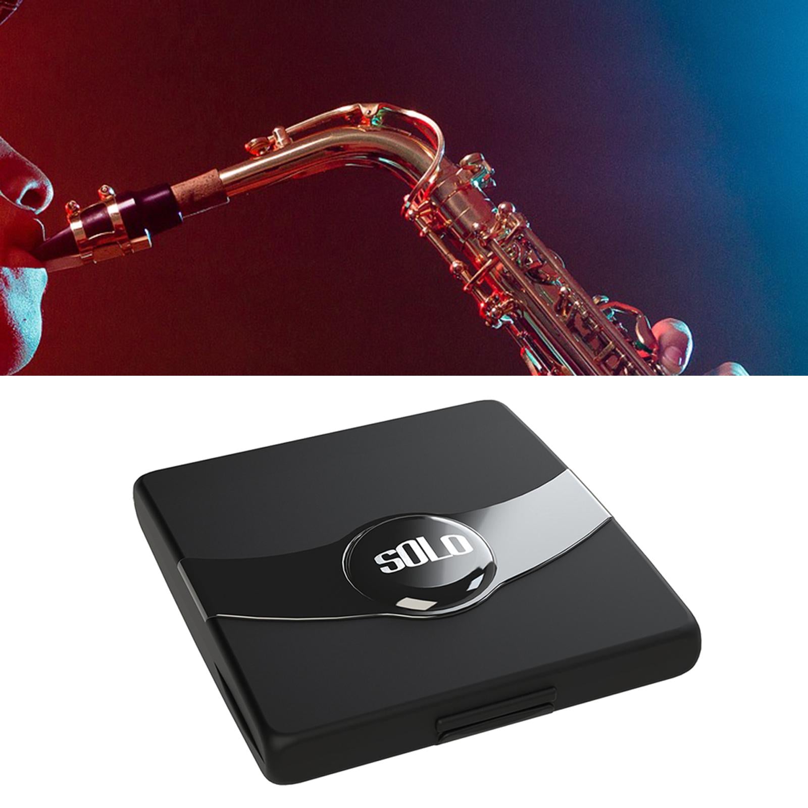 1x Saxophone Portable Wear-Resisting Storage Box for 8 Reeds Grids Outdoor