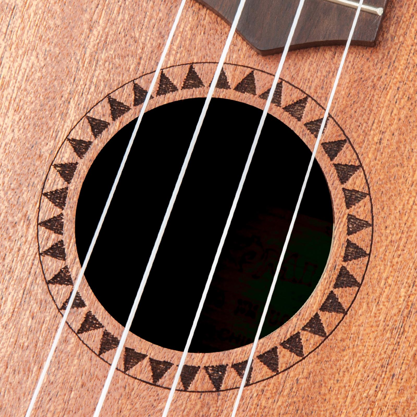 Wooden 21 inch Soprano Ukulele 4 Strings Accessories for Learning Starter