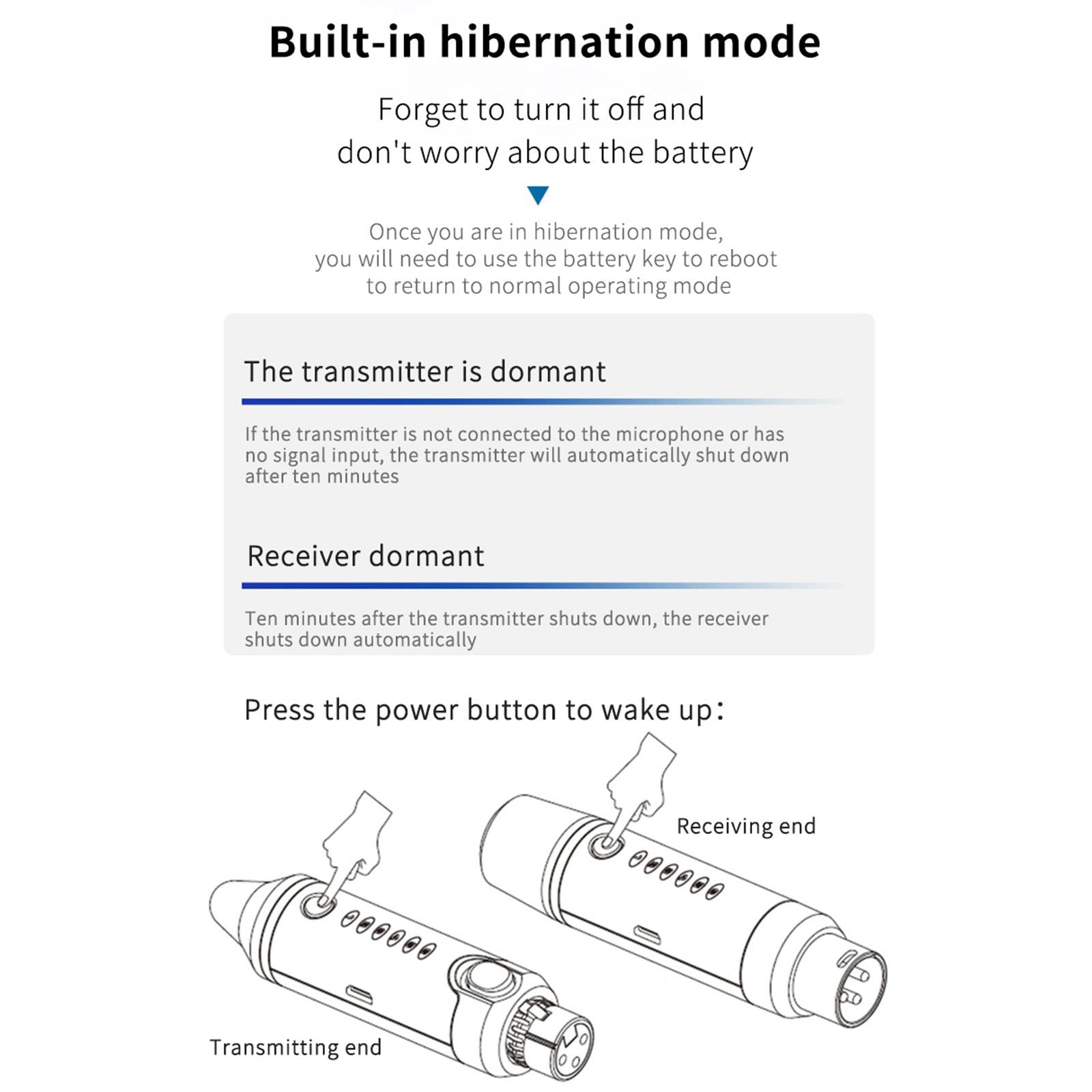 Audio Microphone Wireless System Rechargeable B4 Plus Rechargeable 2.4GHZ