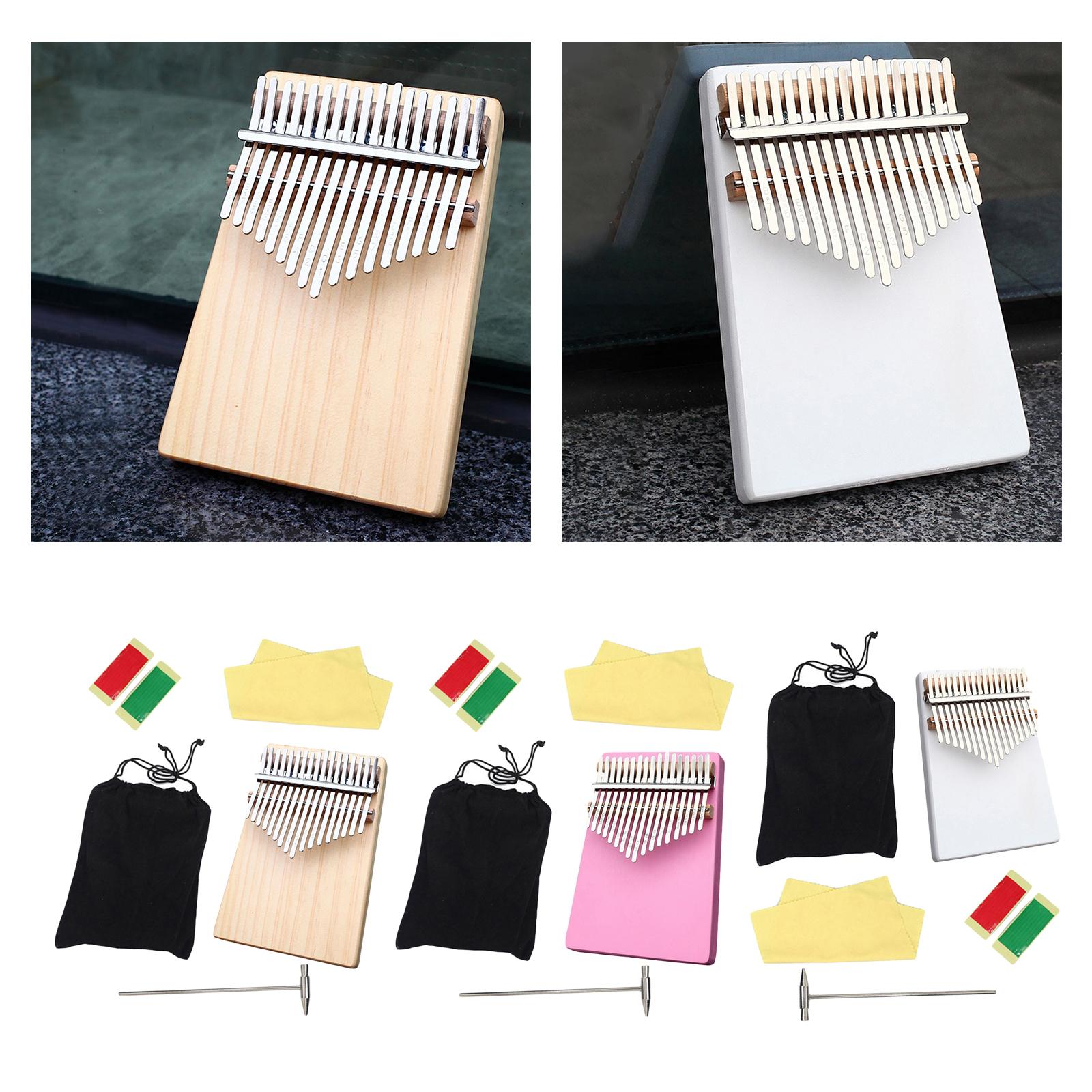 Kalimba Thumb Piano 17 Keys Easy to Play Gift Accessories Beginners Wood