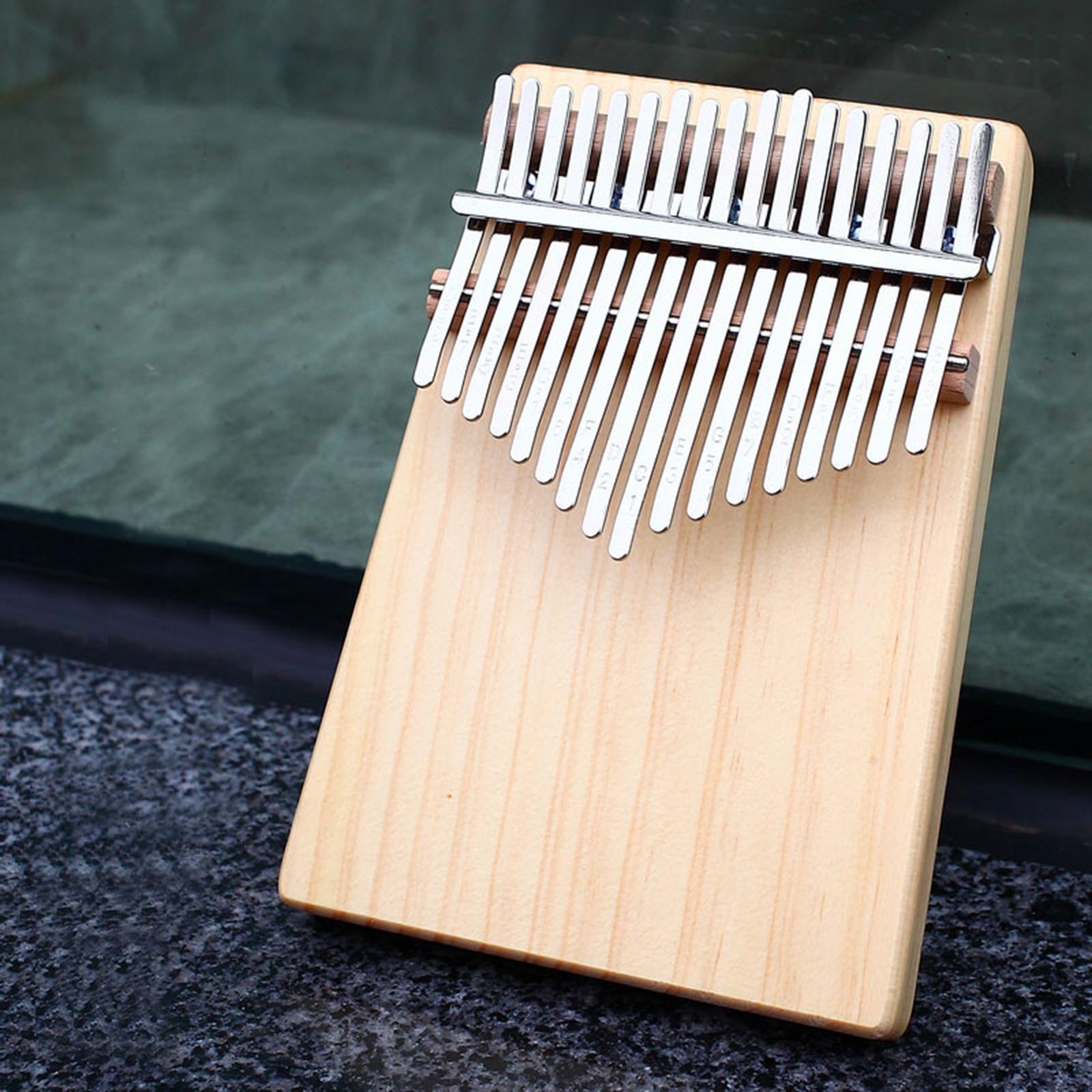 Kalimba Thumb Piano 17 Keys Easy to Play Gift Accessories Beginners Wood