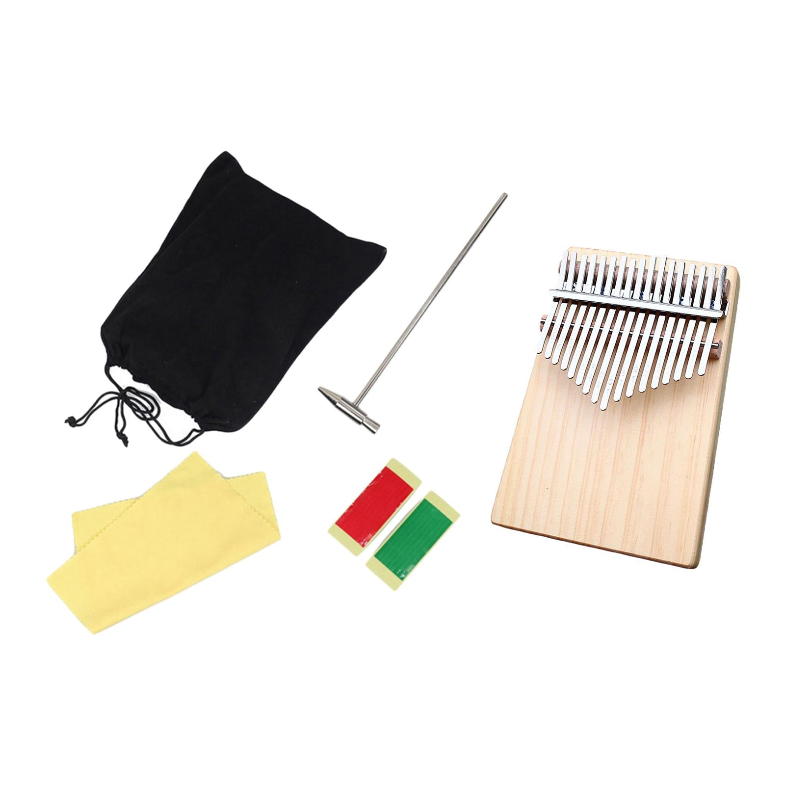 Kalimba Thumb Piano 17 Keys Easy to Play Gift Accessories Beginners Wood