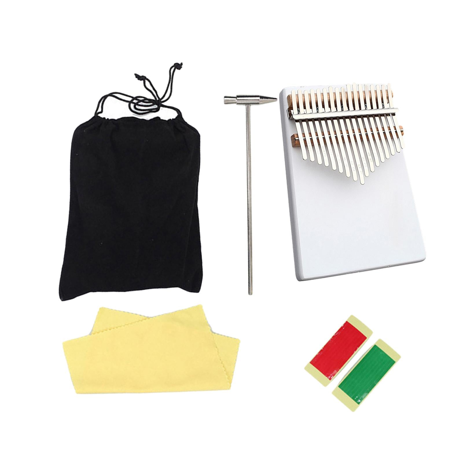 Kalimba Thumb Piano 17 Keys Easy to Play Gift Accessories Beginners White