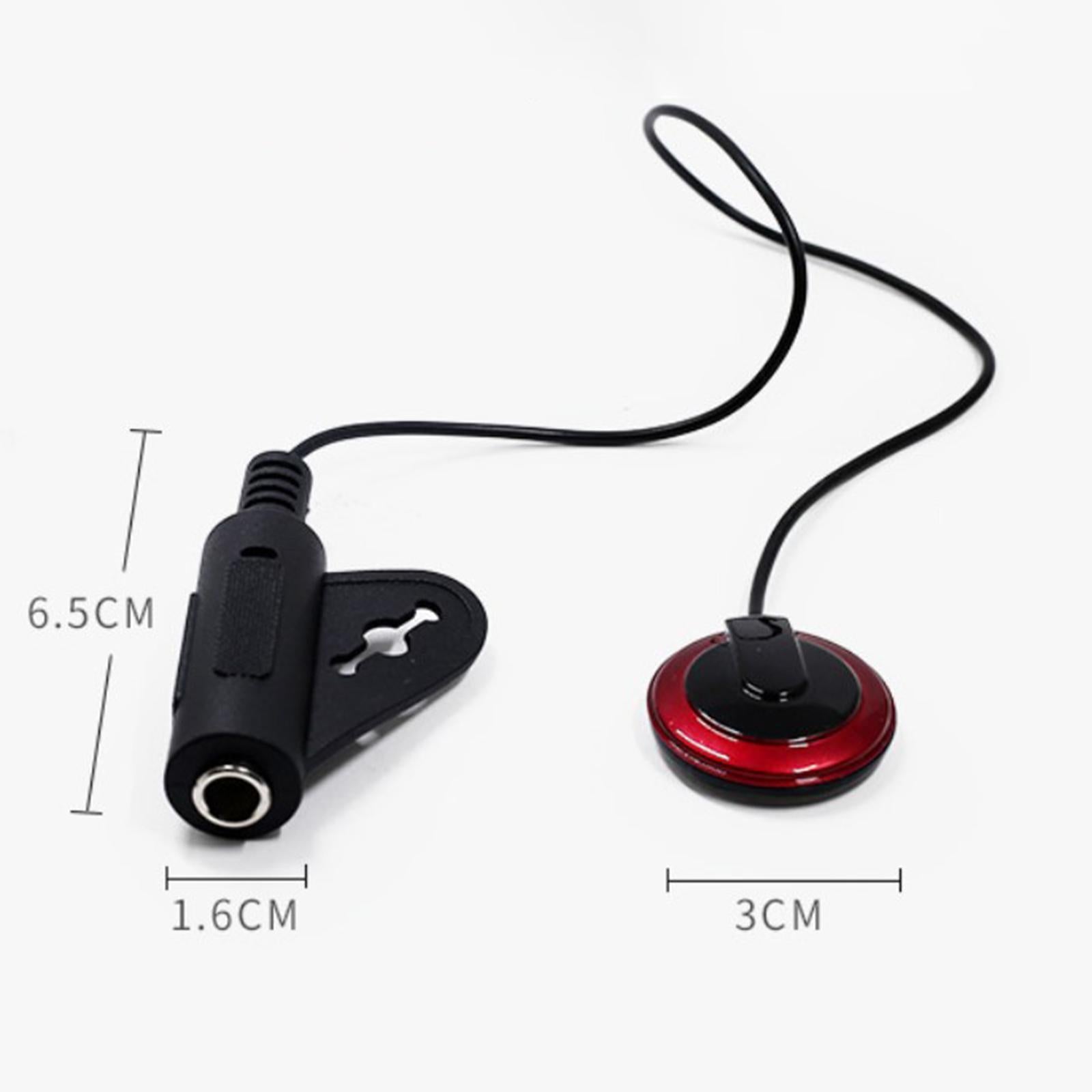 Piezo Contact Microphone Pickup for Acoustic Guitar Accessory Instrument 1pcs