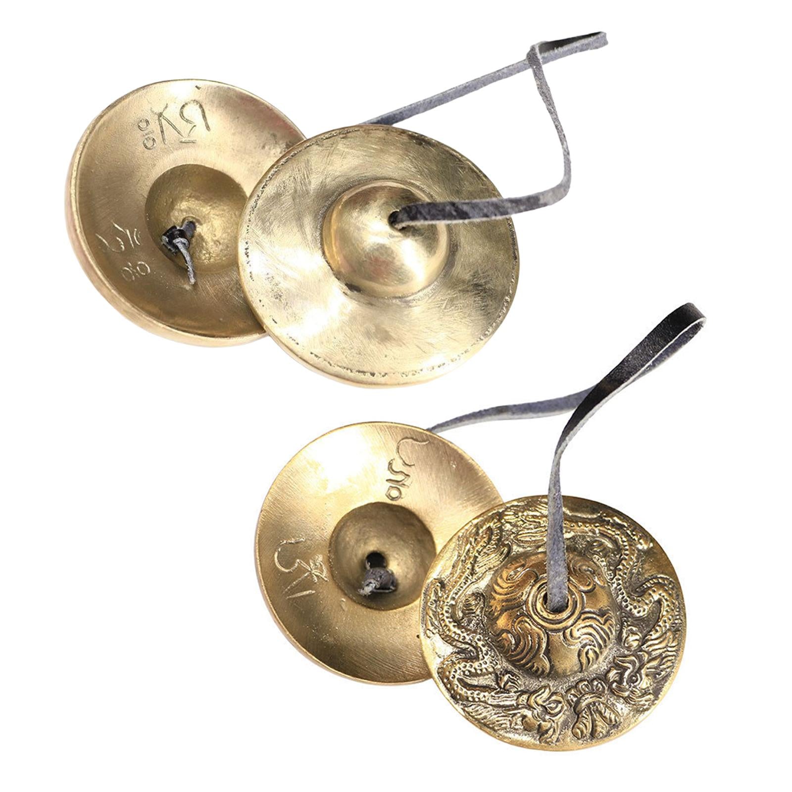 Bronze Tingsha Cymbals - Yoga Chime Bell - Buddhist Tingsha Cymbals A