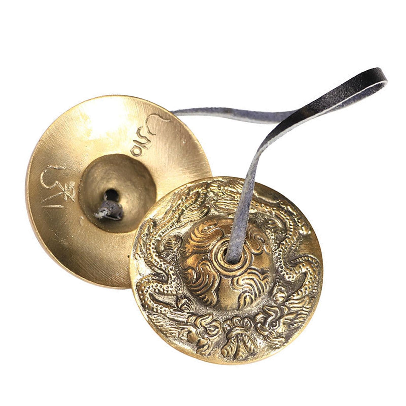 Bronze Tingsha Cymbals - Yoga Chime Bell - Buddhist Tingsha Cymbals A