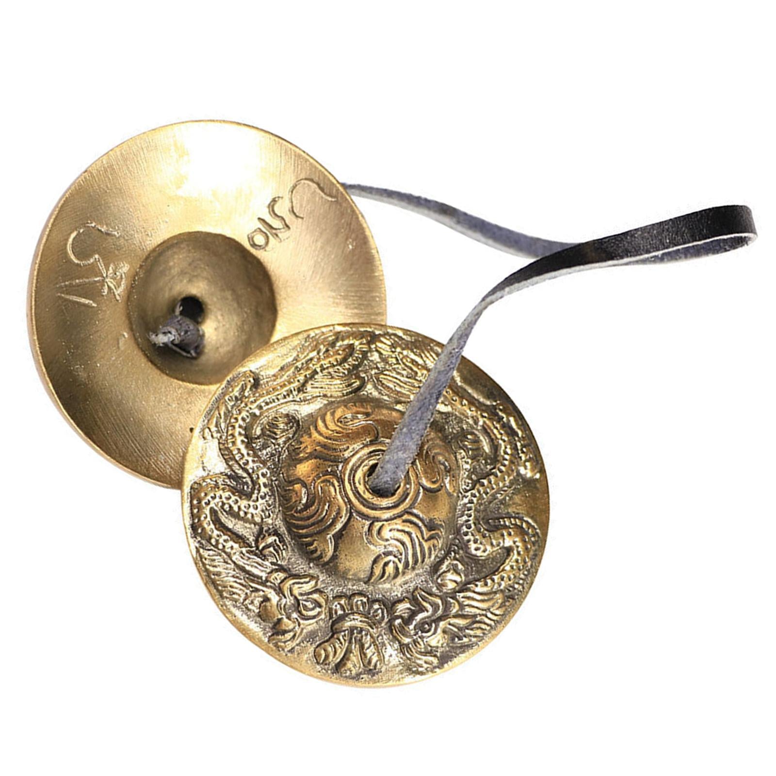 Bronze Tingsha Cymbals - Yoga Chime Bell - Buddhist Tingsha Cymbals A