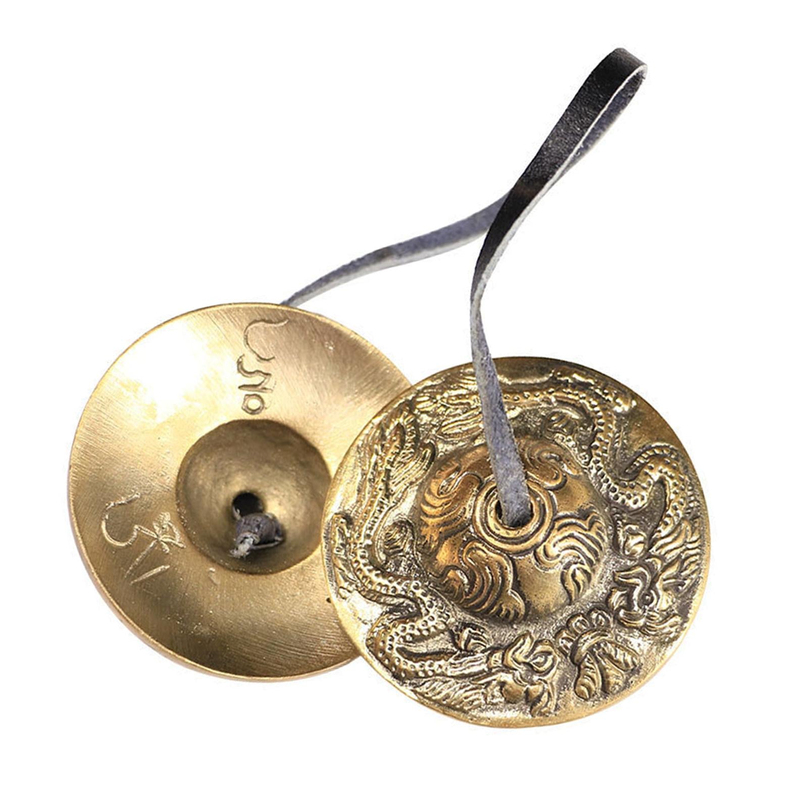 Bronze Tingsha Cymbals - Yoga Chime Bell - Buddhist Tingsha Cymbals A
