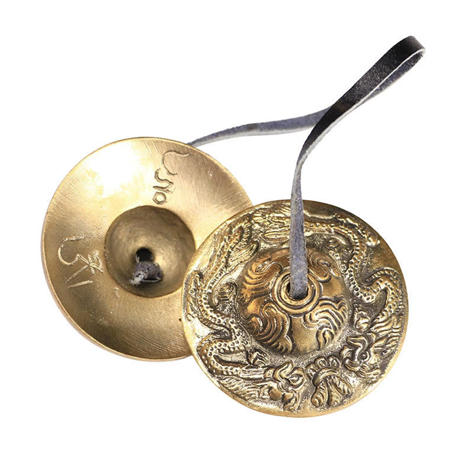 Bronze Tingsha Cymbals - Yoga Chime Bell - Buddhist Tingsha Cymbals A