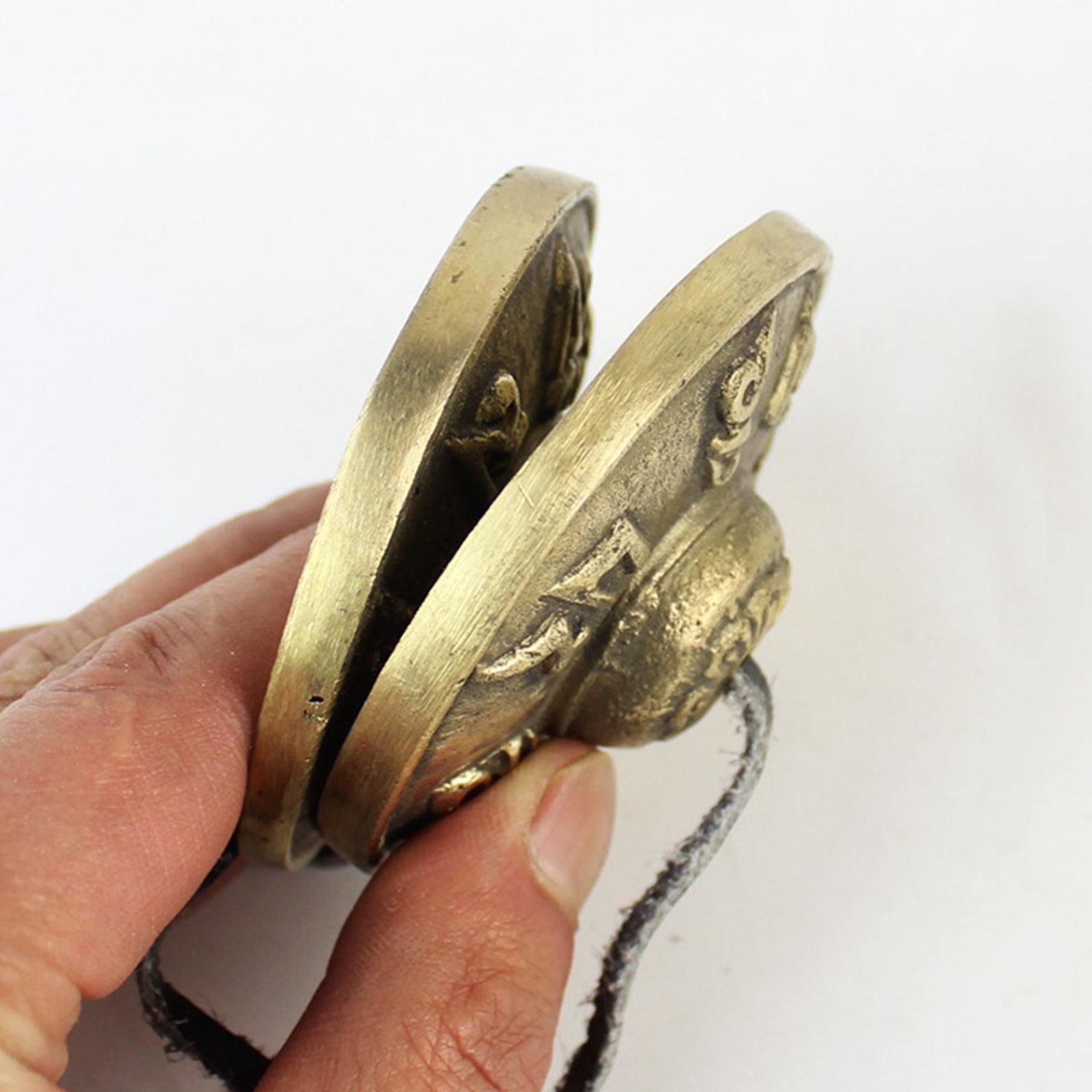 Bronze Tingsha Cymbals - Yoga Chime Bell - Buddhist Tingsha Cymbals A
