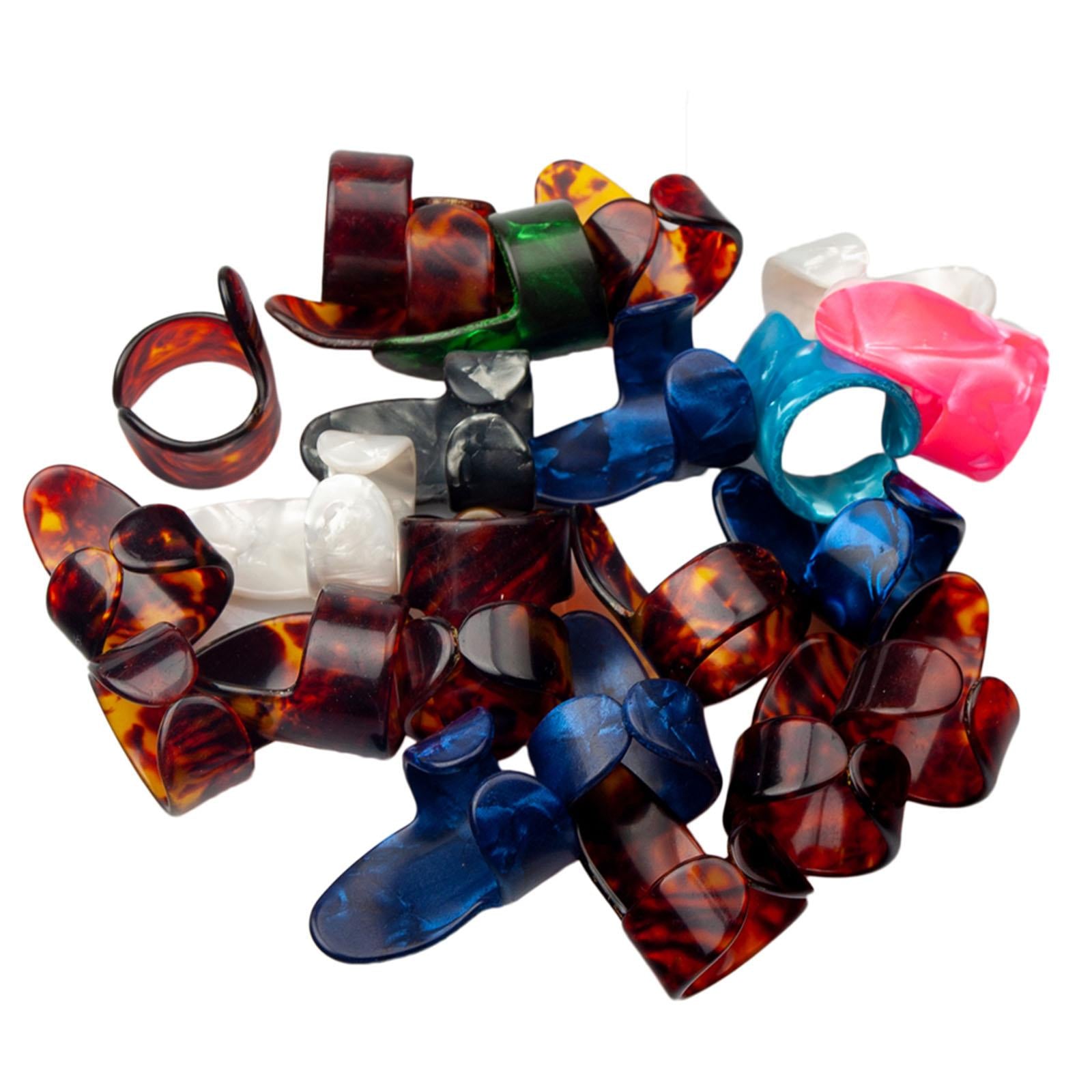 10x Guitar Pick Plectrums Thumb Finger Picks for Ukulele Acoustic Guitars
