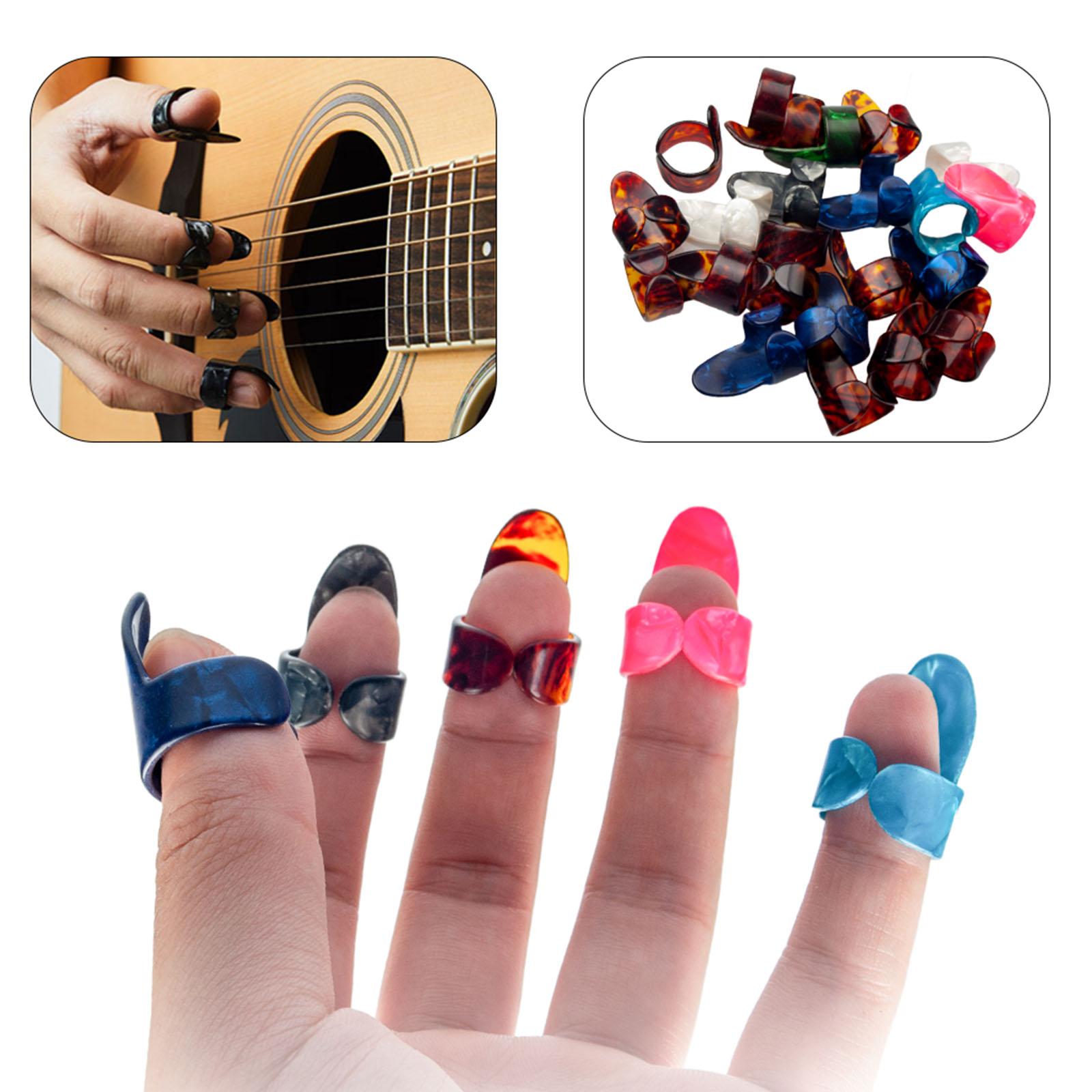 10x Guitar Pick Plectrums Thumb Finger Picks for Ukulele Acoustic Guitars