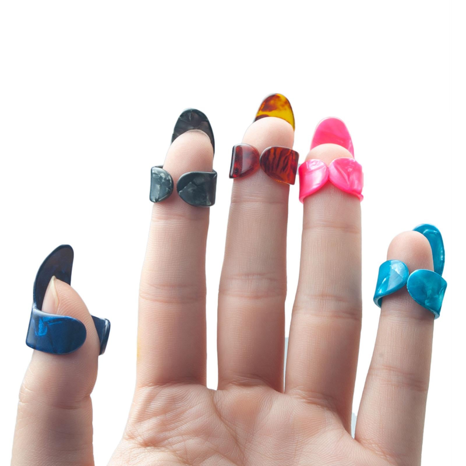 10x Guitar Pick Plectrums Thumb Finger Picks for Ukulele Acoustic Guitars