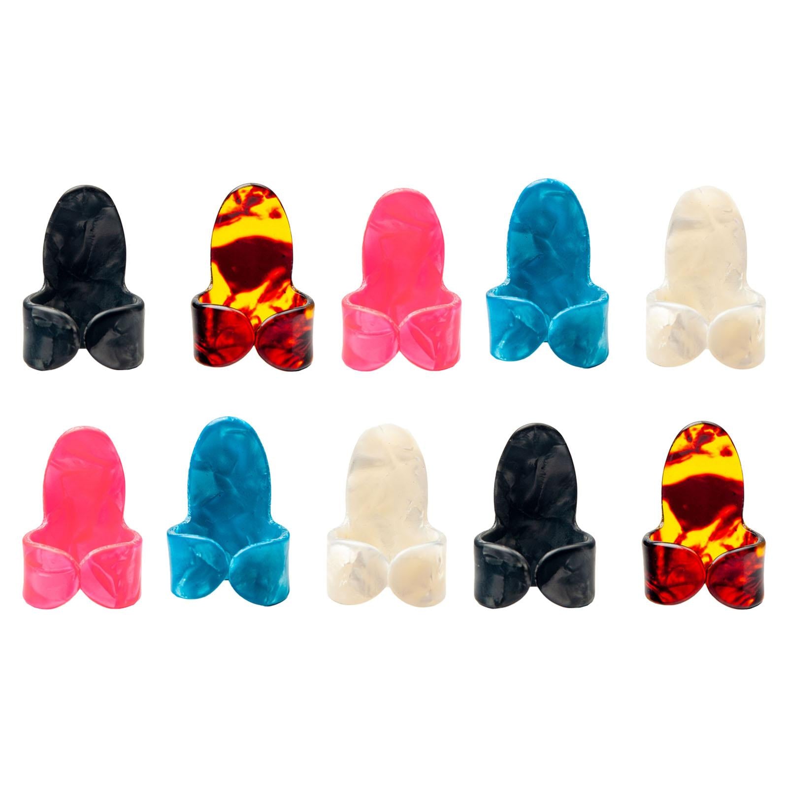 10x Guitar Pick Plectrums Thumb Finger Picks for Ukulele Acoustic Guitars