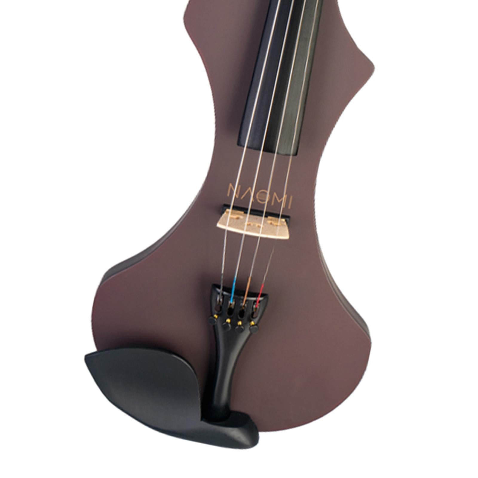 Silent Electric Violin 4/4 Carrying Bag with Performance Professional Brown