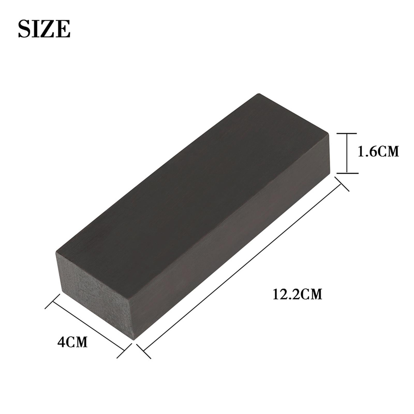 Ebony Wood for Knife Handle Material Blanks Knife Material 12.2x4x1.6cm