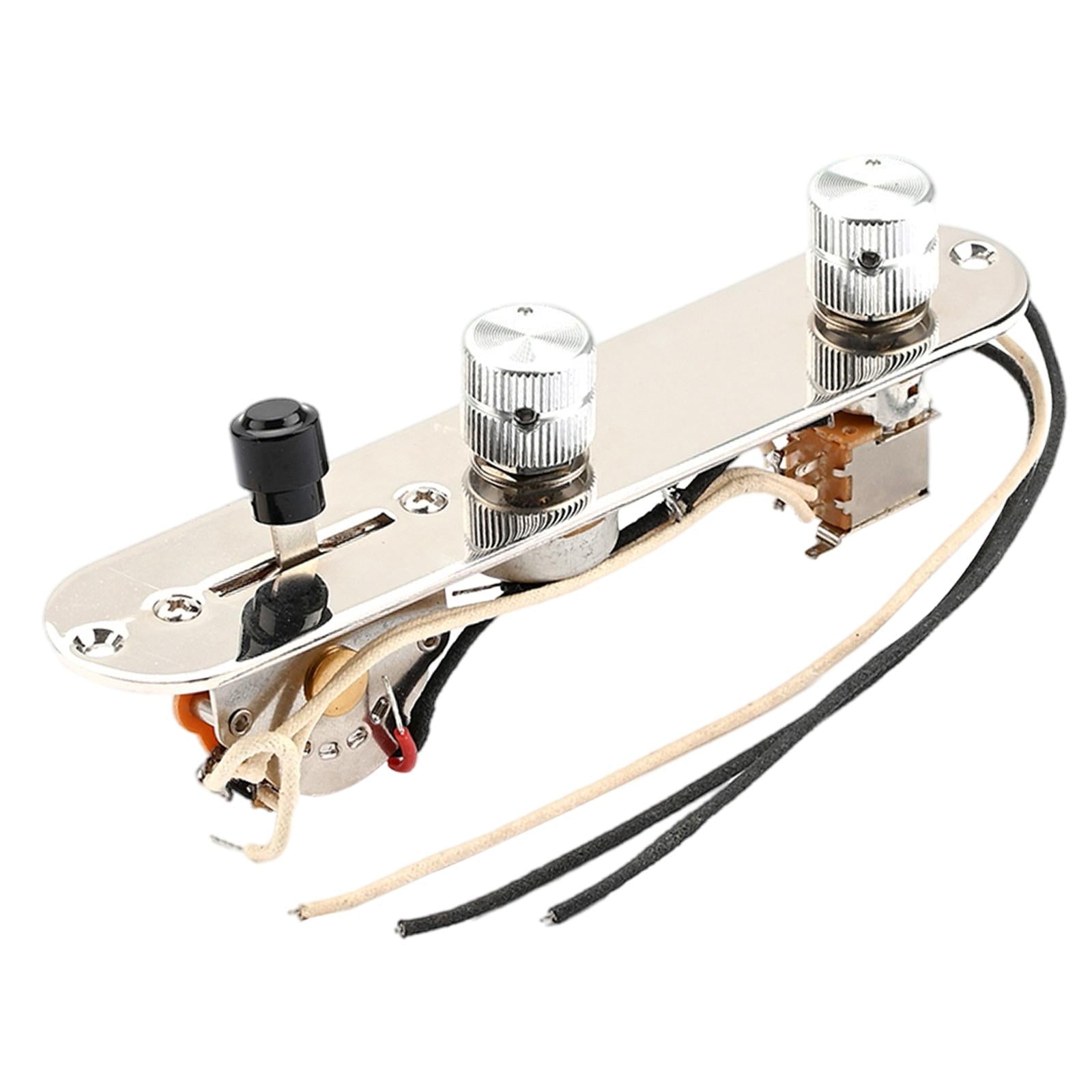 Loaded Prewired 3 Way Control Plate Wired Control Panel for Electric Guitar
