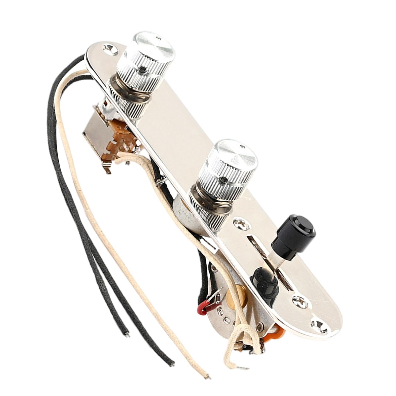Loaded Prewired 3 Way Control Plate Wired Control Panel for Electric Guitar