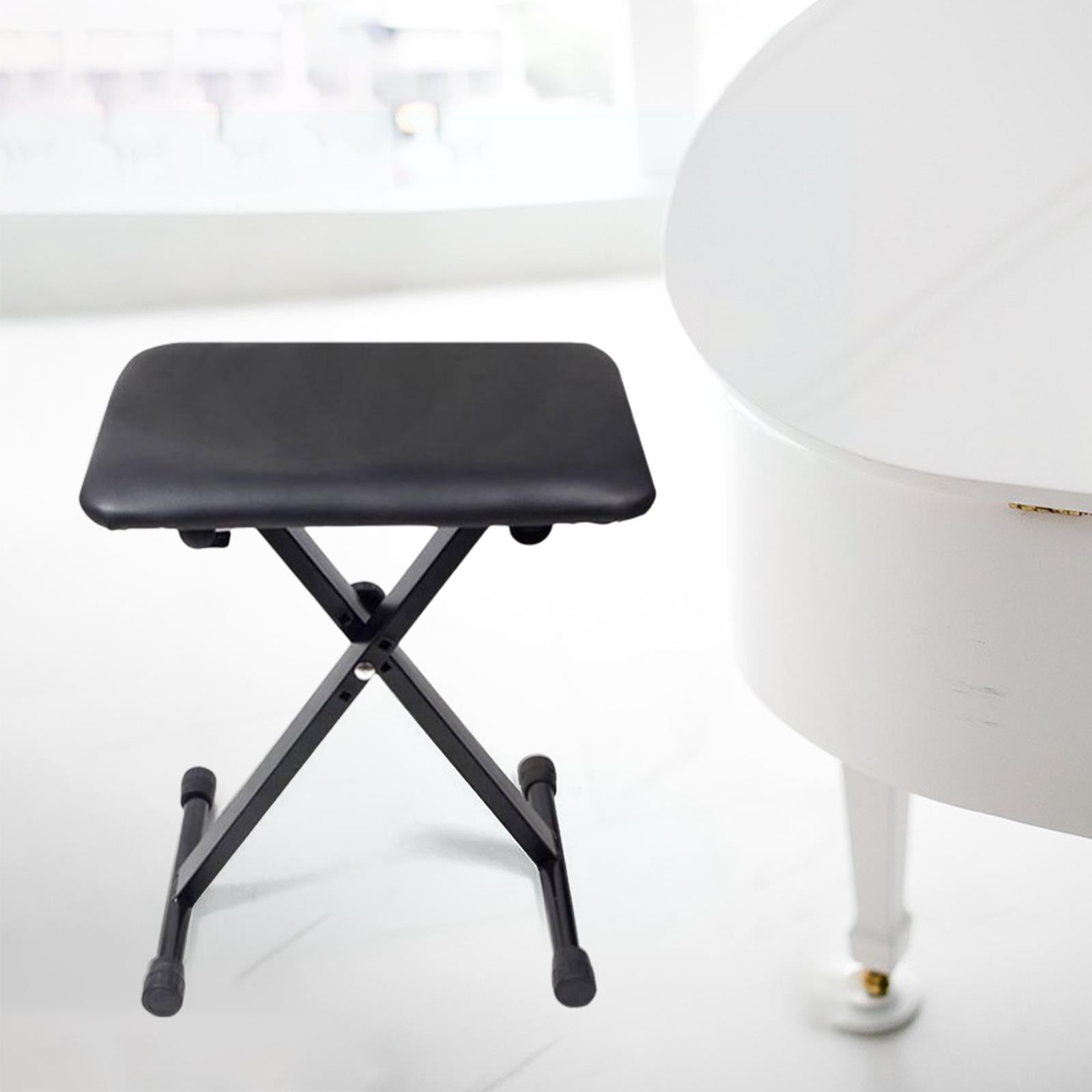 Piano Bench Adjustable Height Non Skid for Electronic Piano Guitar Drum