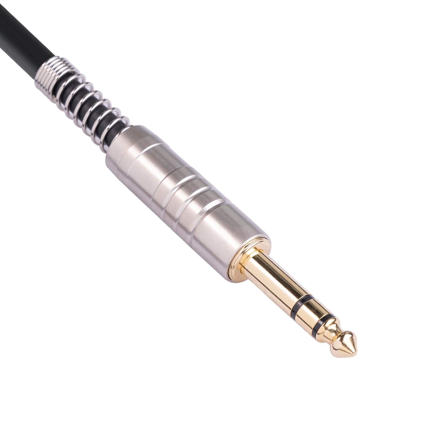 6.35mm Stereo Male to 2 Dual RCA Female Y Cable Adapter Splitter Wire Plug