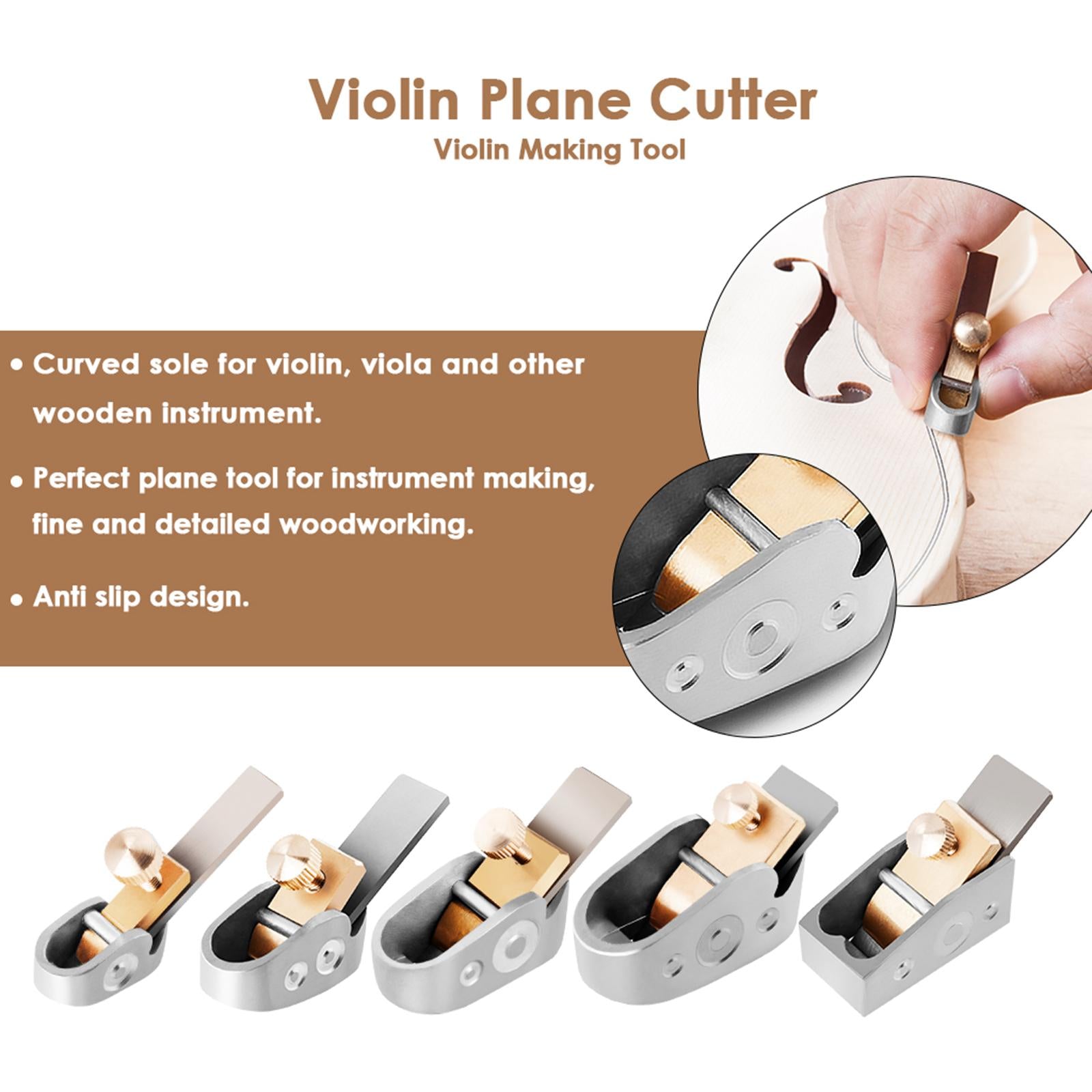 Violin Thumb Planer Cutting Machine Luthier Tool for Wooden Instrument A